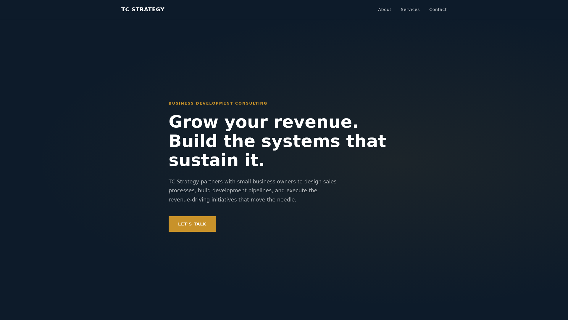 website screenshot of https://tcstrategy.pages.dev/