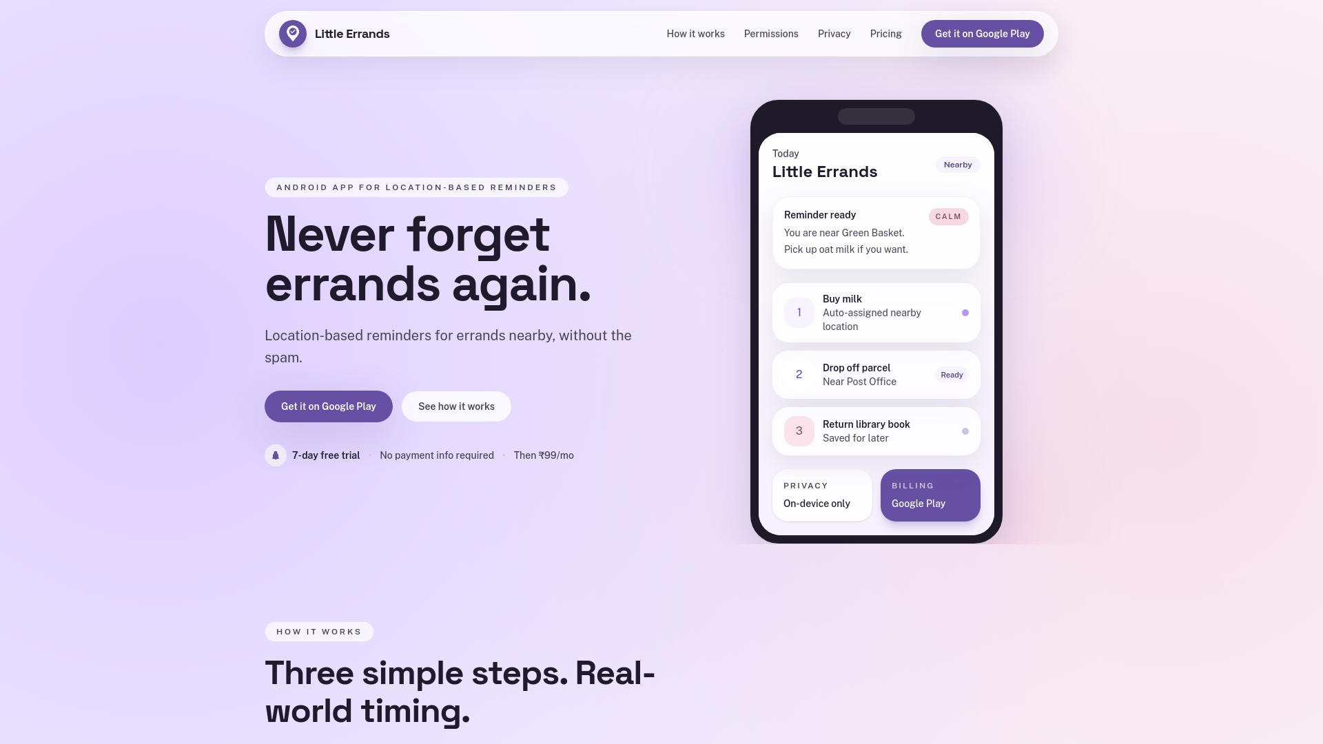 website screenshot of https://little-errands-website.pages.dev/