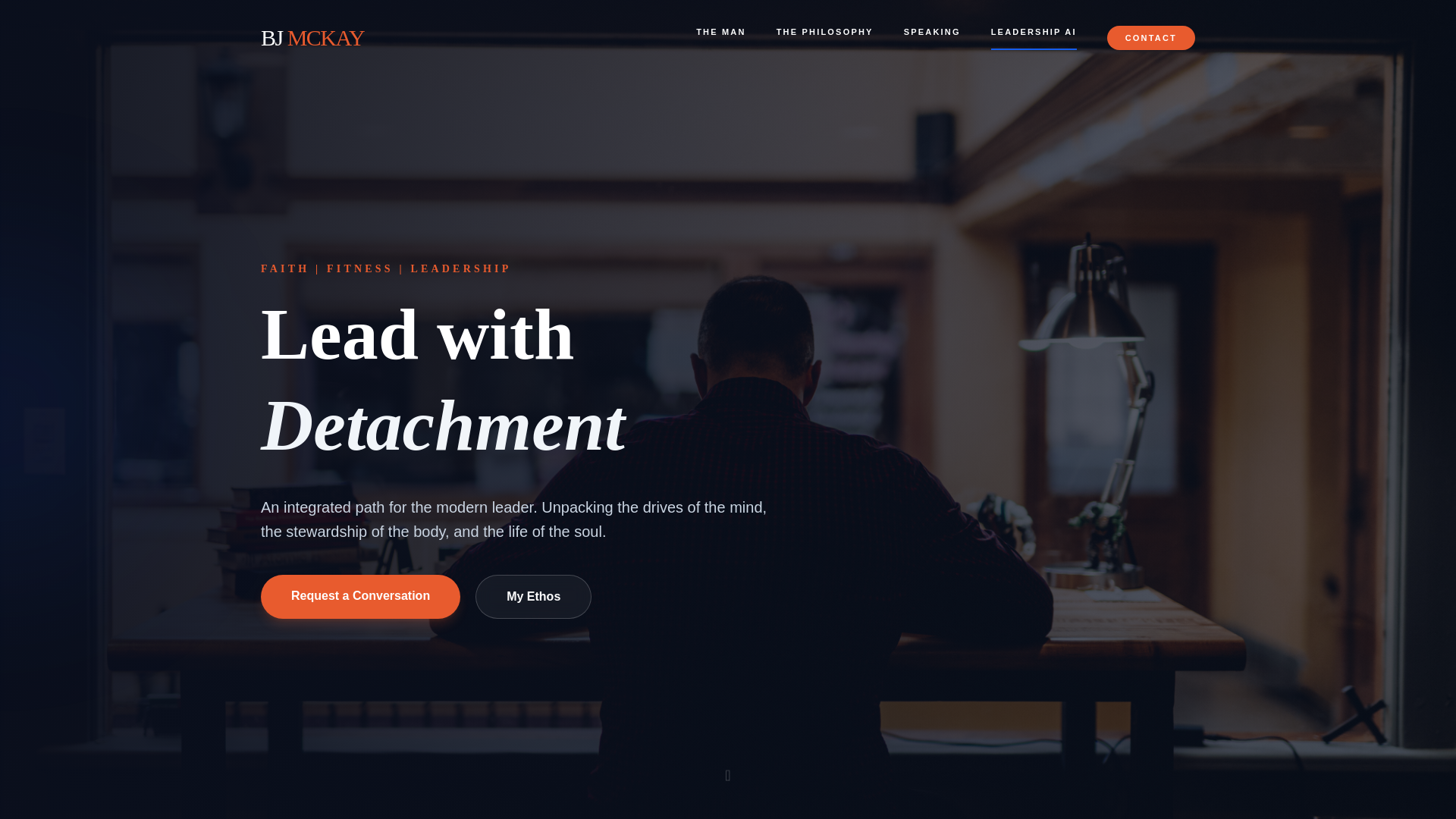 website screenshot of https://bjmckayleadership.com/