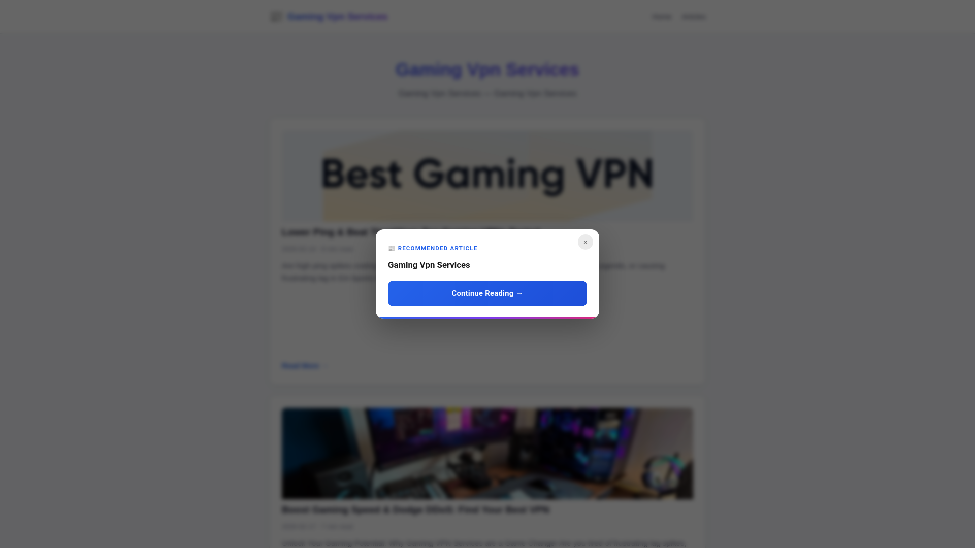 website screenshot of https://gaming-vpn-services.pages.dev/