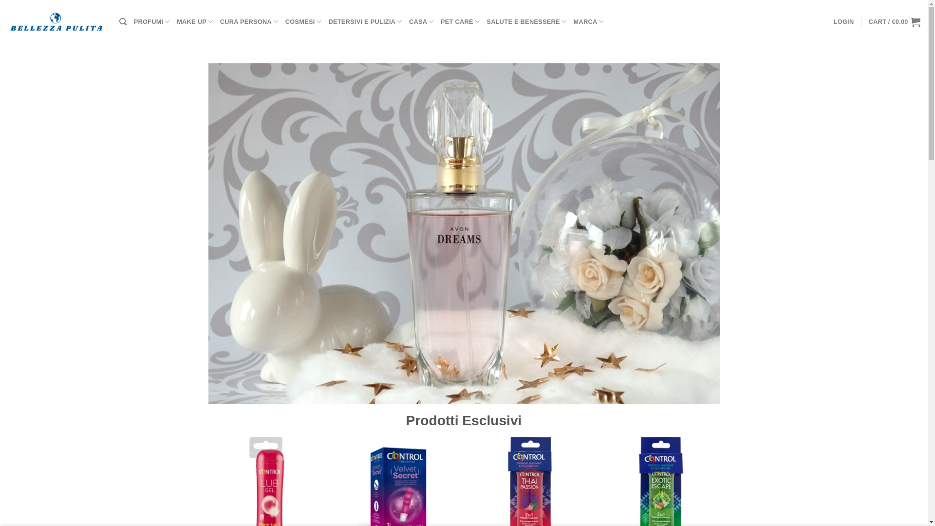 website screenshot of https://bellezzapulita.shop/