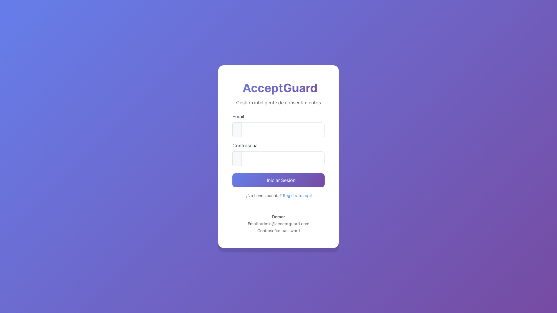website screenshot of https://acceptguard.com/