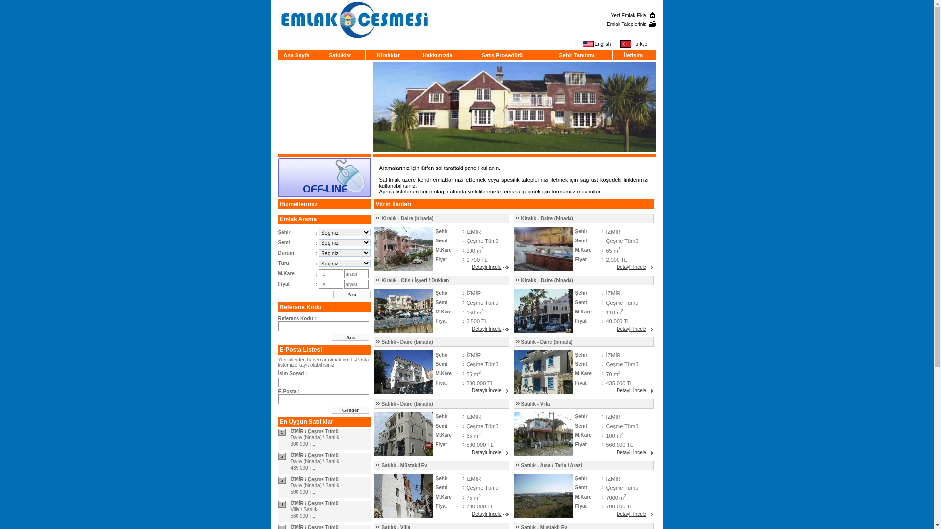 website screenshot of https://emlakcesmesi.com/