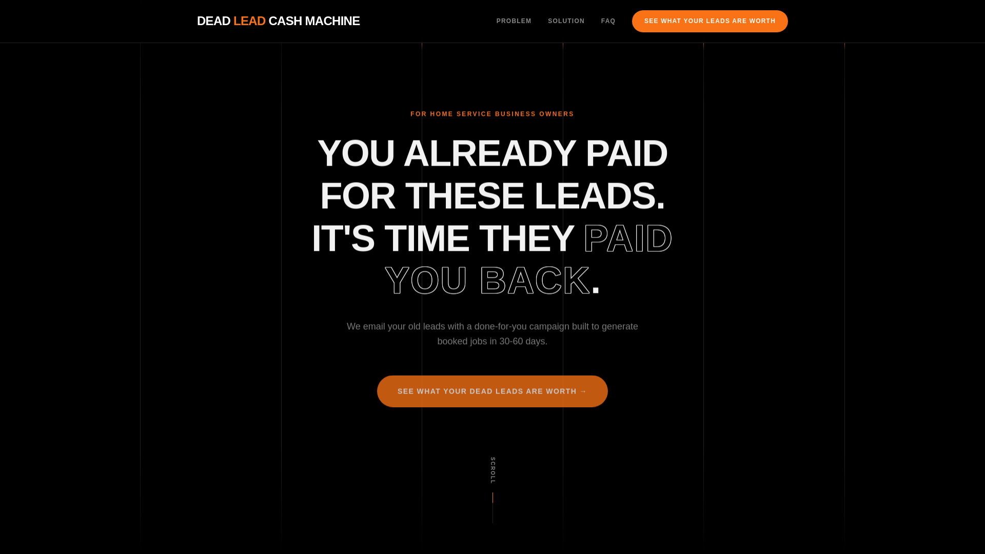 website screenshot of https://pastclientpro.com/