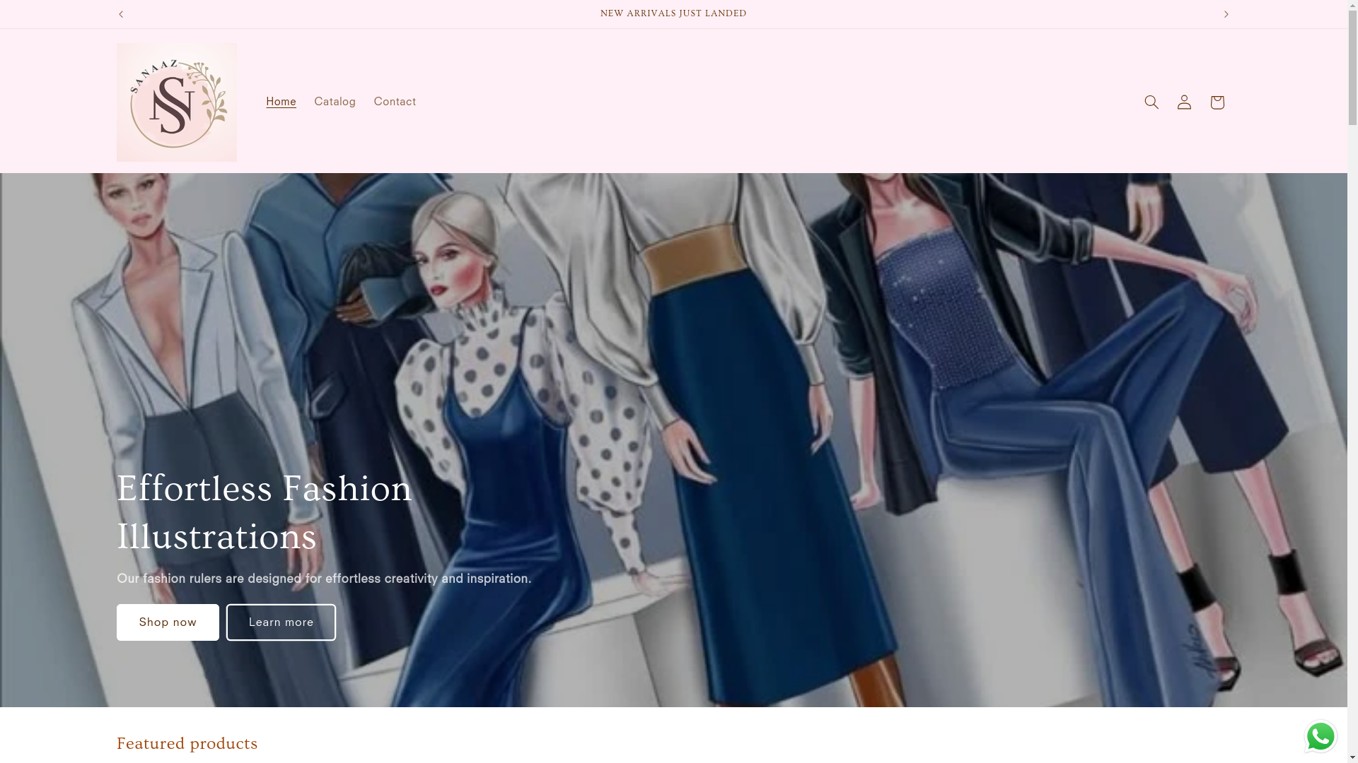 website screenshot of https://sanaaz.in/