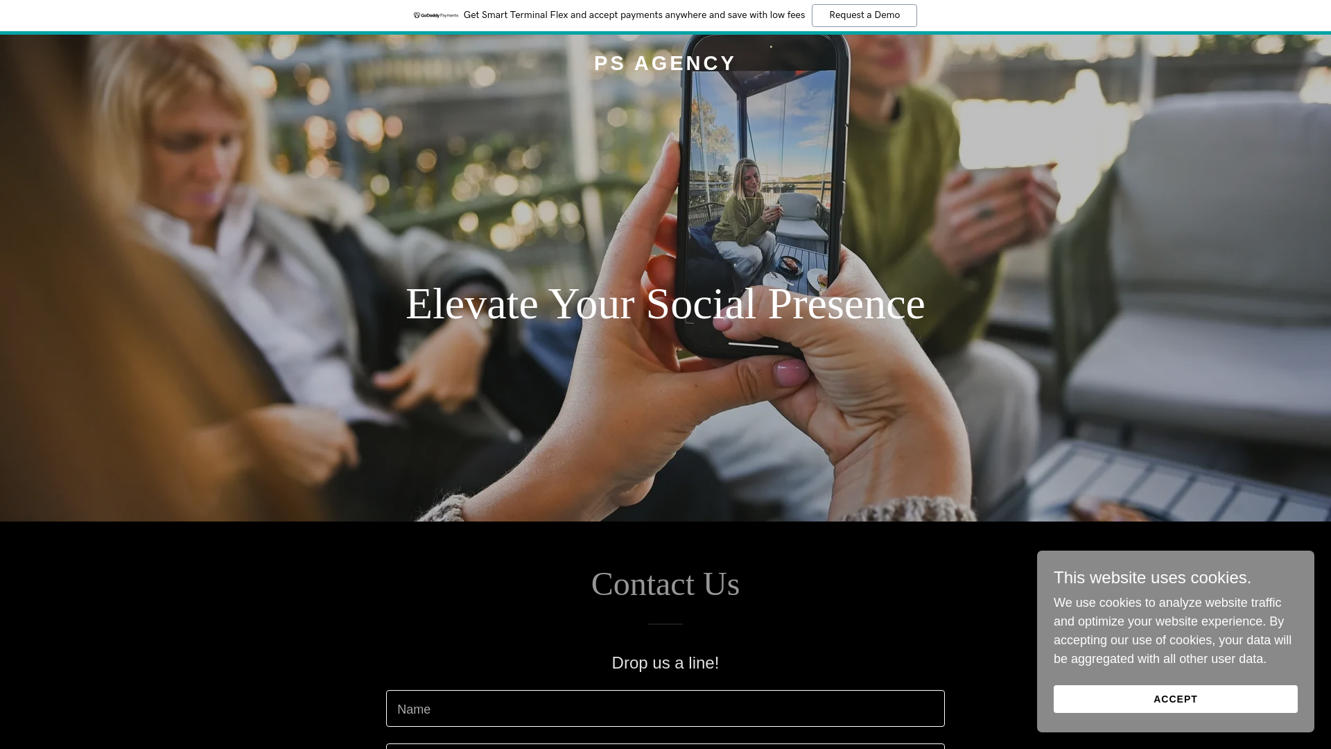 website screenshot of https://psagencysmm.com/