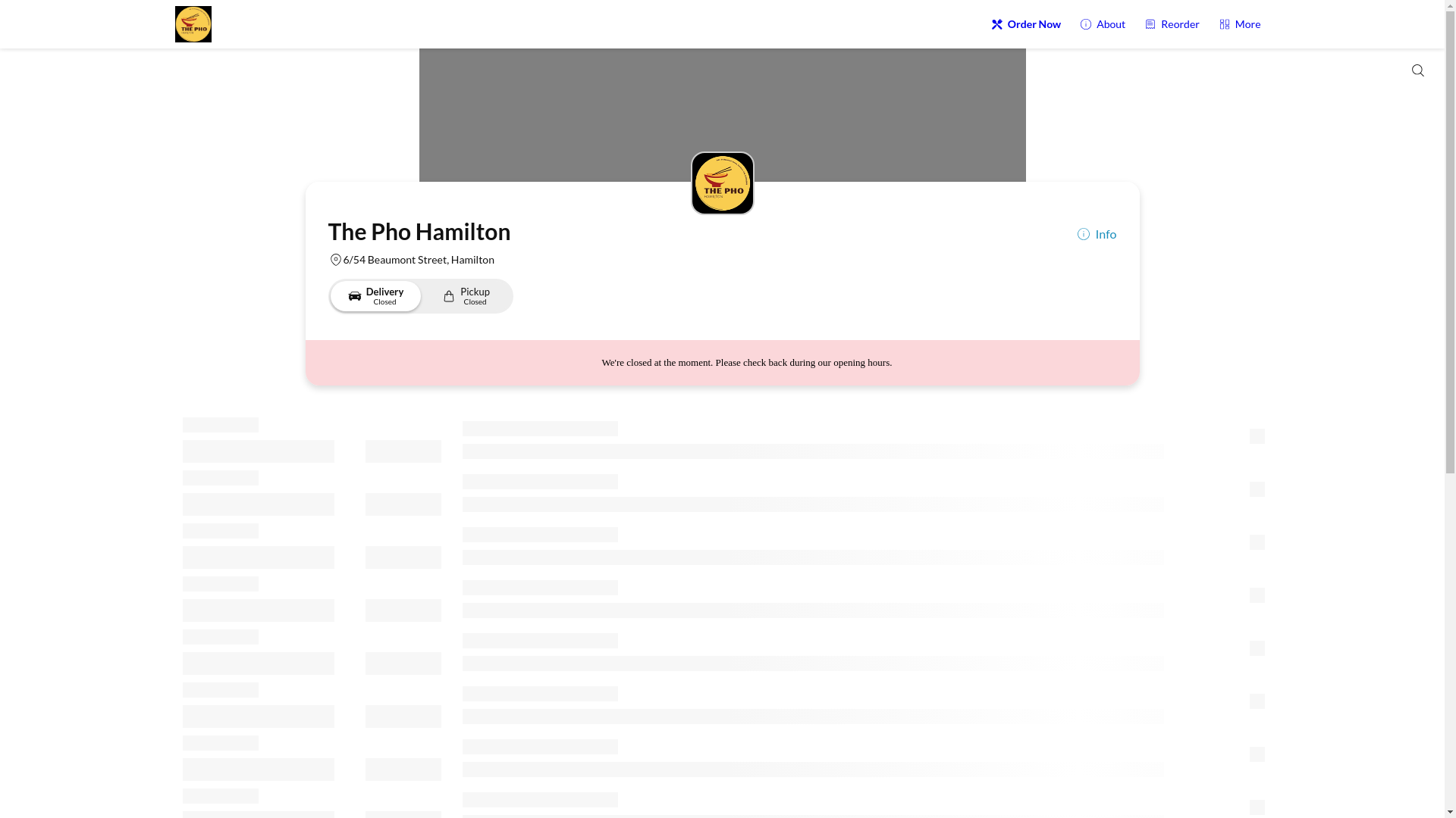 website screenshot of https://thephohamilton.com.au/