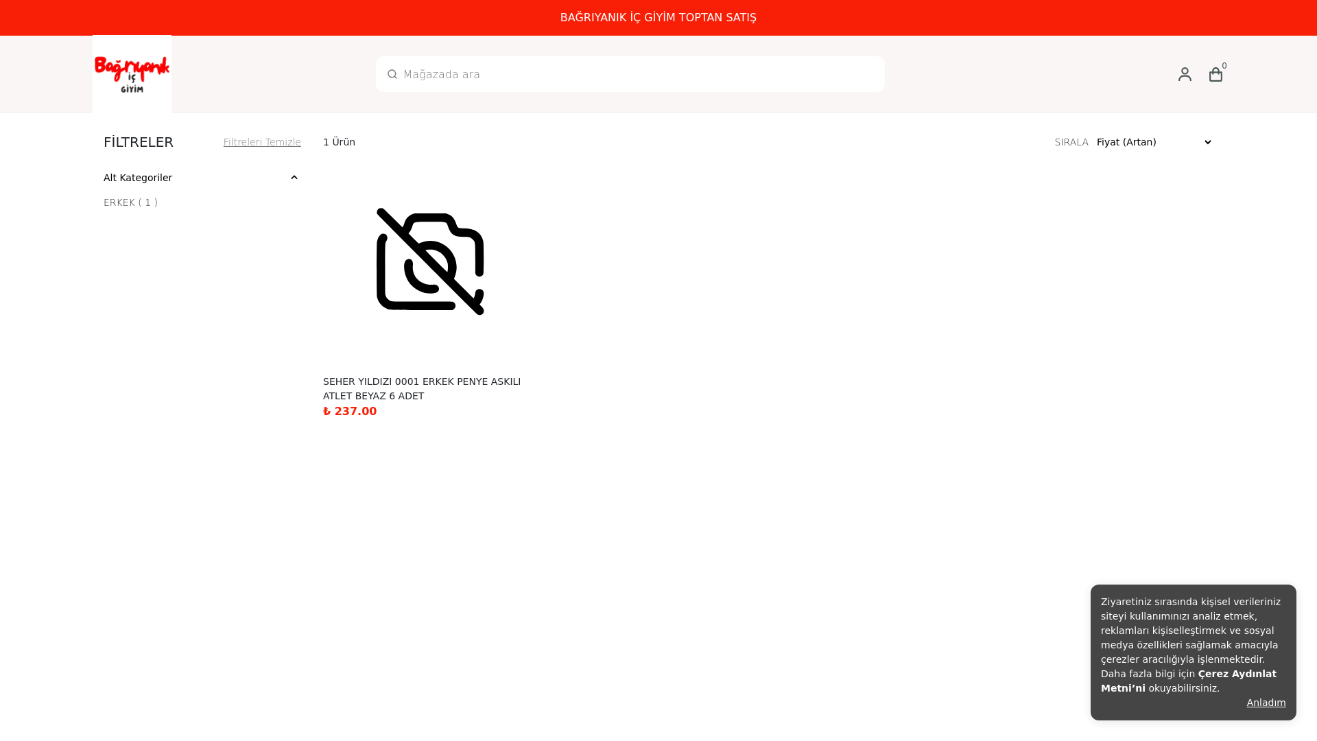 website screenshot of https://bagriyaniktoptan.com/