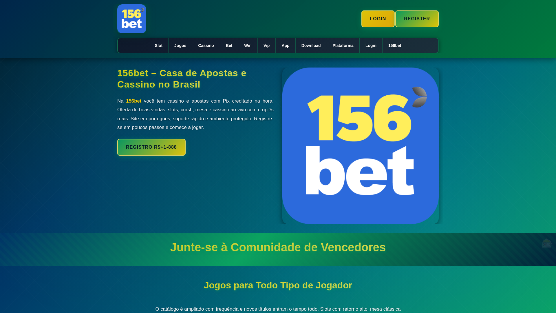 website screenshot of https://156bet07.com
