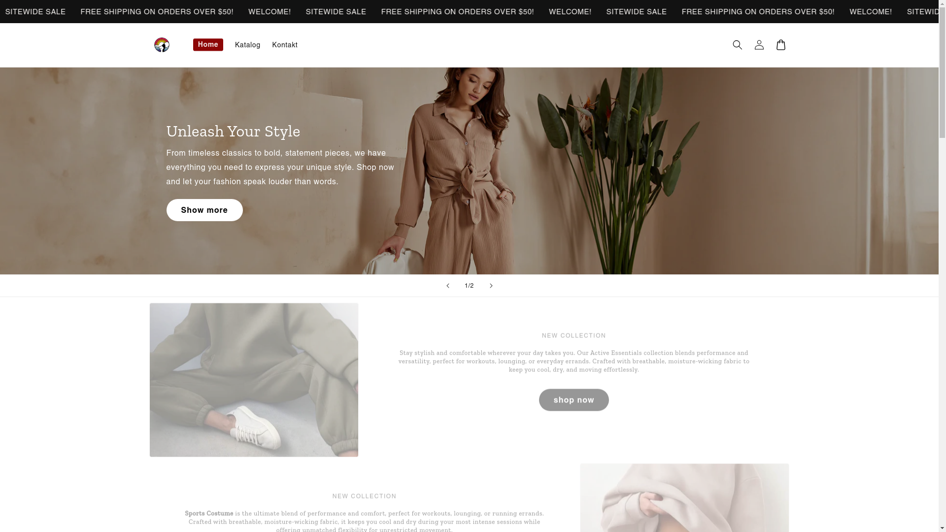 website screenshot of https://trendyshopbyjohn.store/