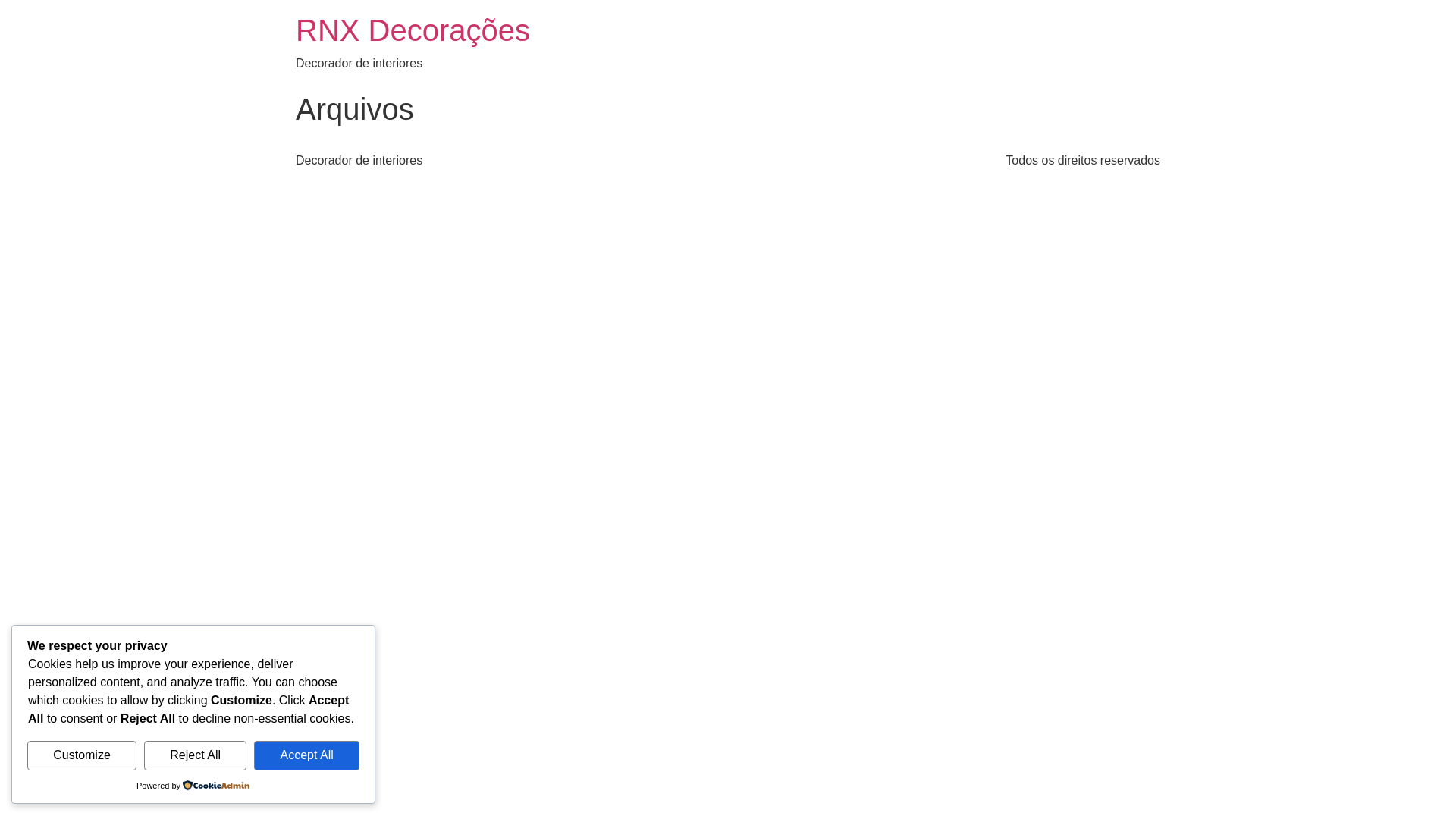 website screenshot of https://rnxdecoracoes.com
