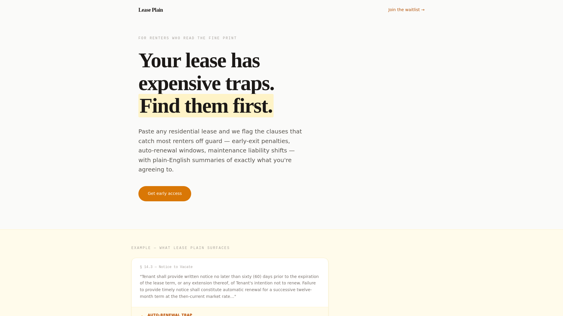 website screenshot of https://lease-plain-1.pages.dev/