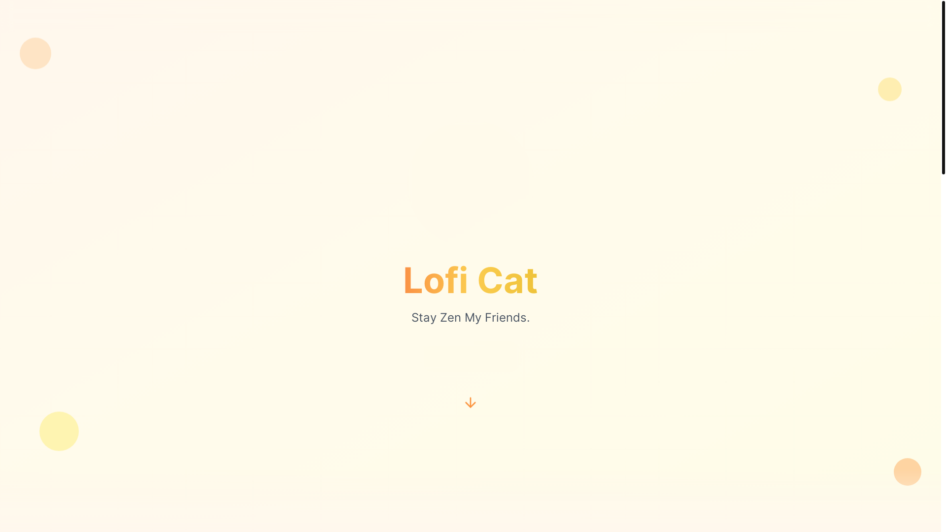website screenshot of https://loficatcoin.xyz/