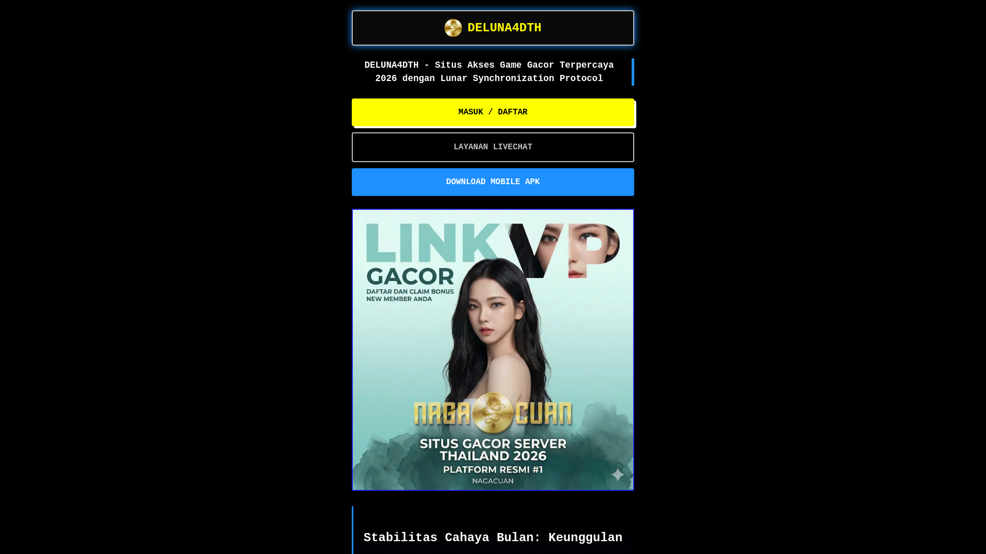 website screenshot of https://deluna4dth.site/