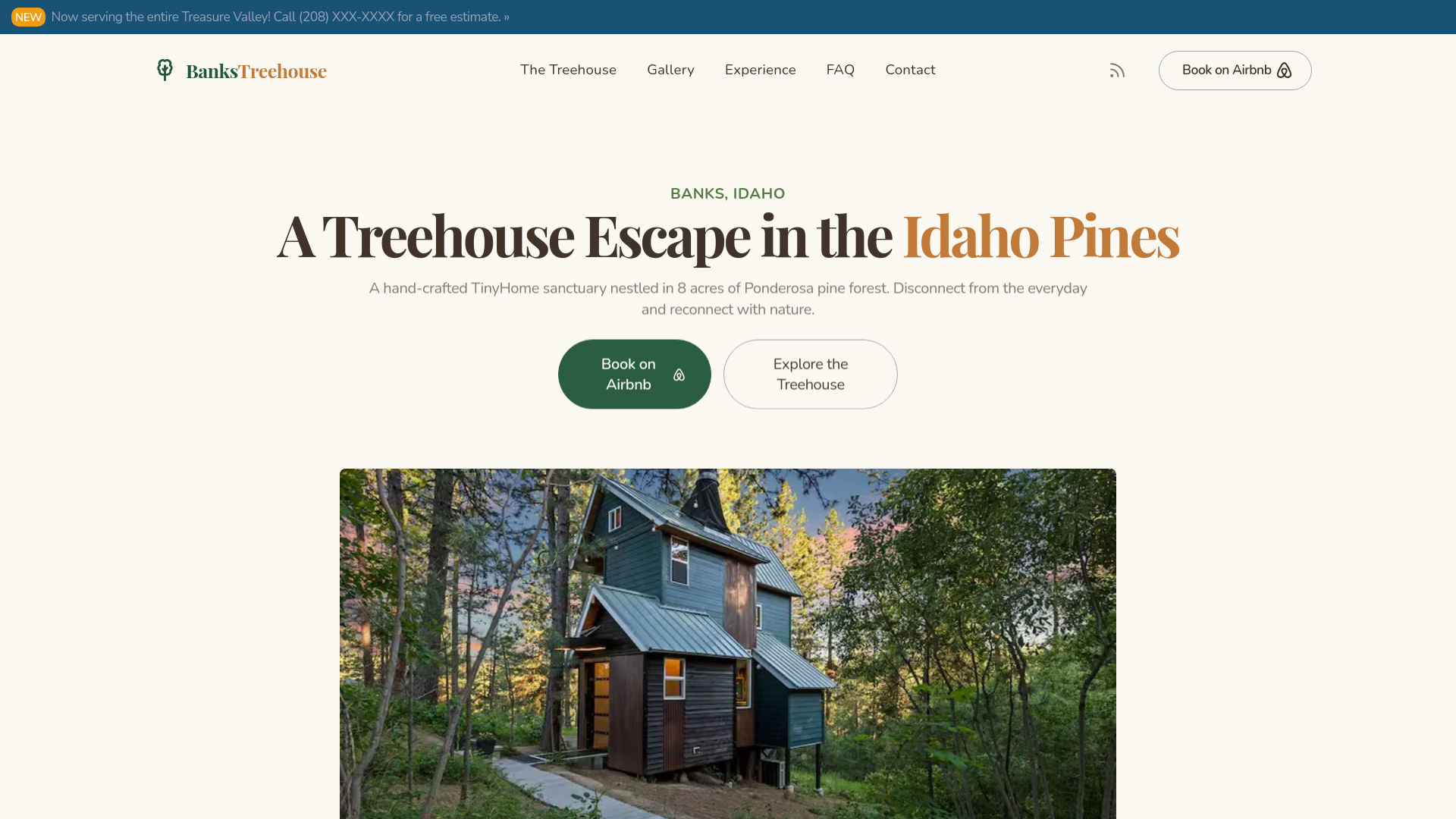 website screenshot of https://bankstreehouse.com