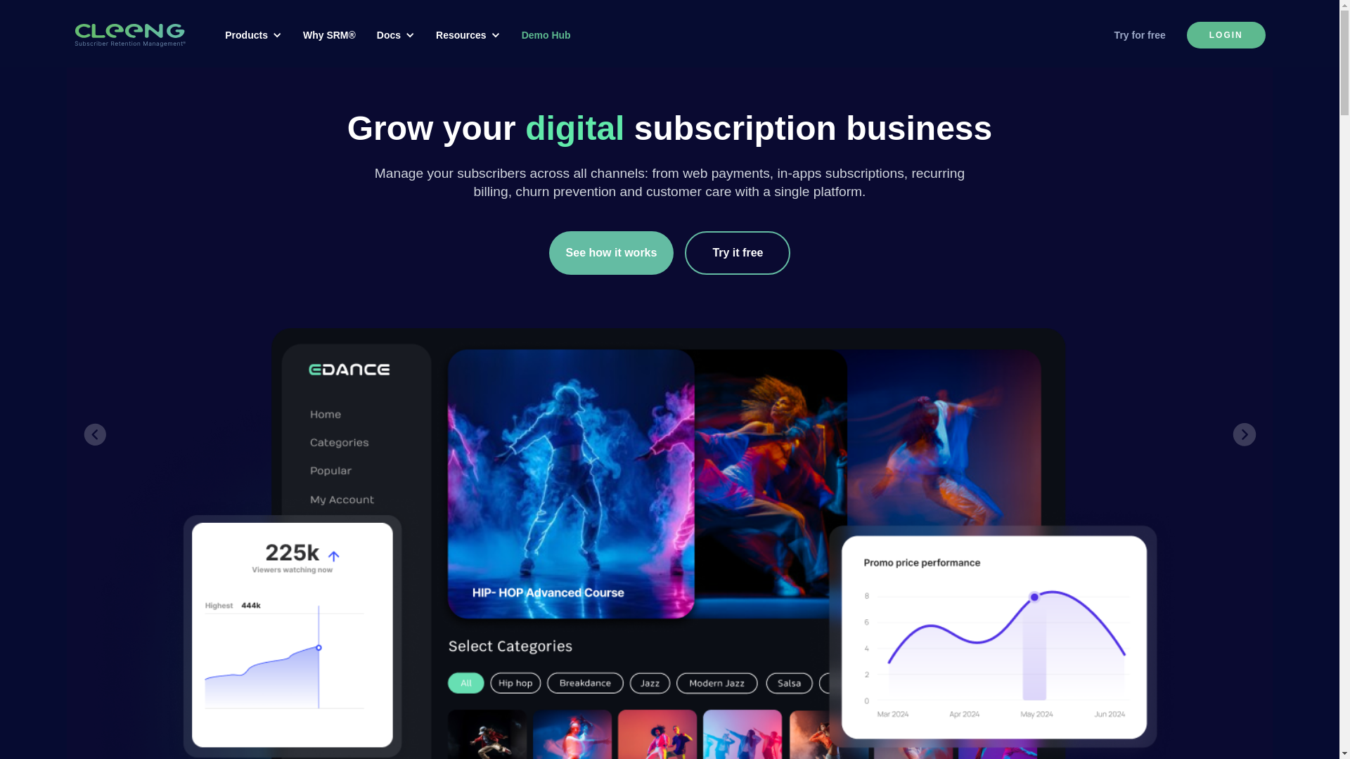 website screenshot of https://cleengsignup.com/