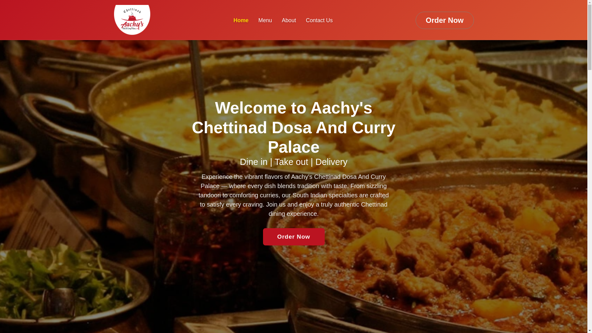 website screenshot of https://chettinad-aachys.pages.dev/