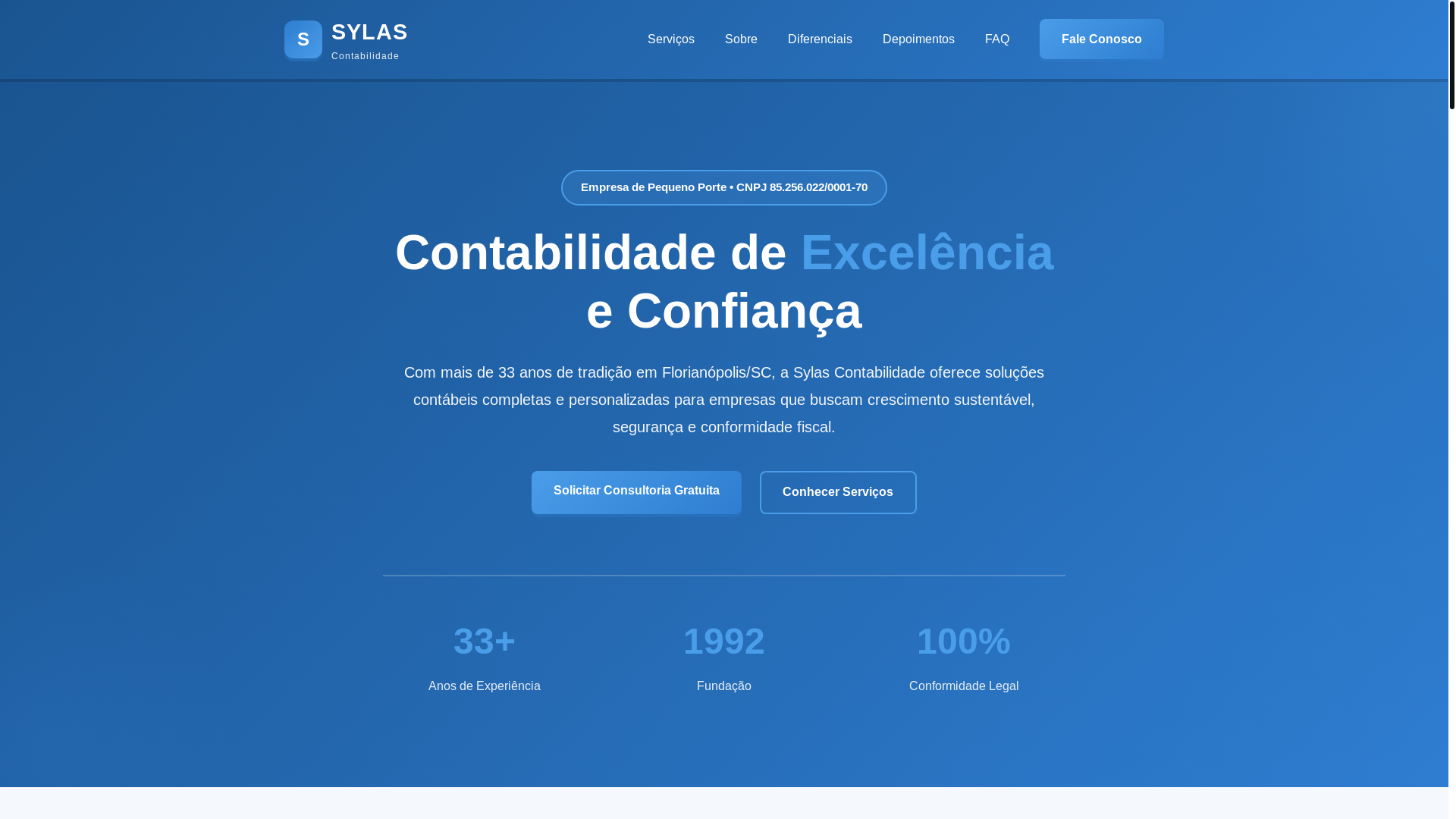 website screenshot of https://sylascontabilidade.pages.dev/