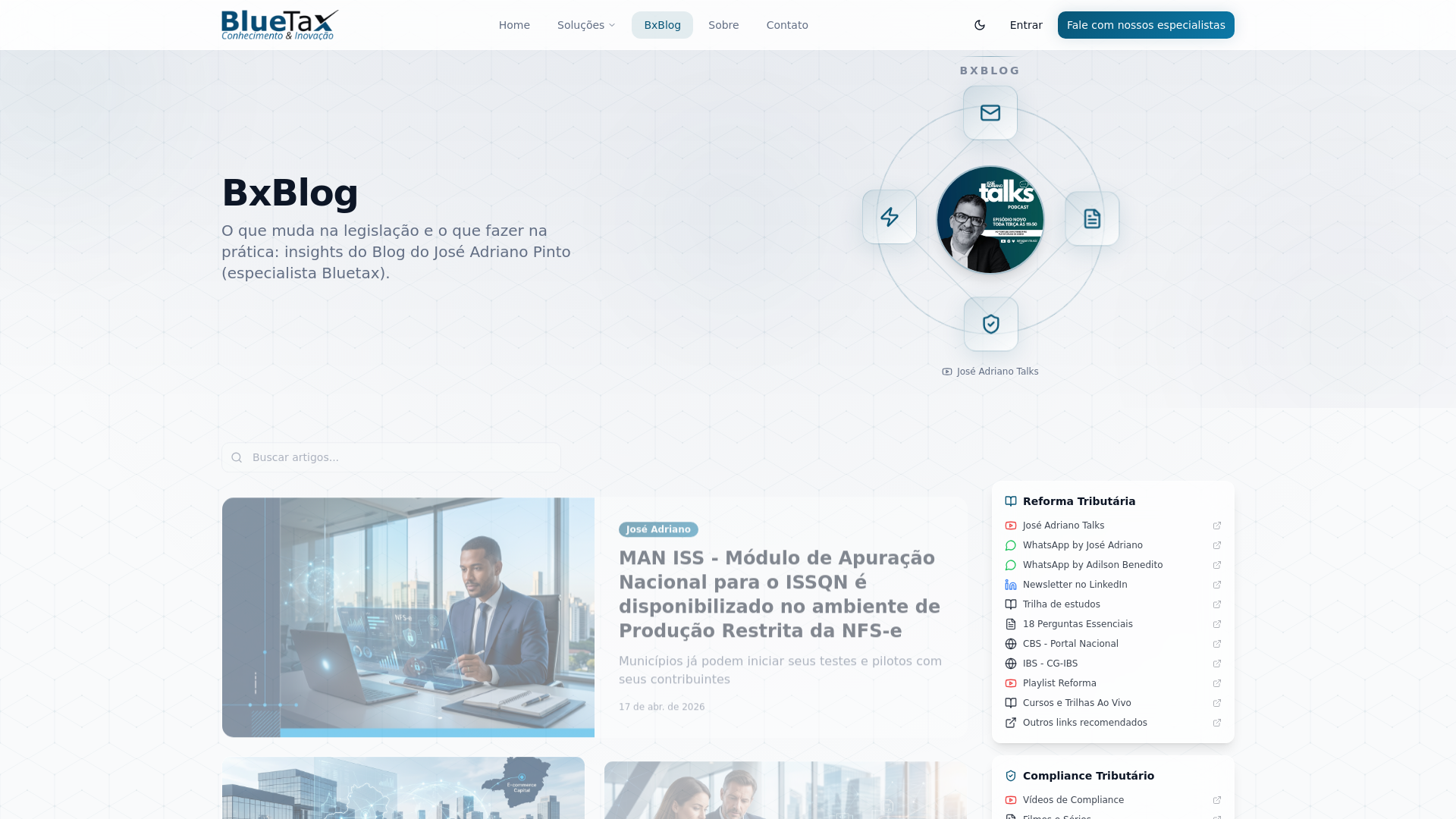 website screenshot of https://nocompassodareforma.com.br/