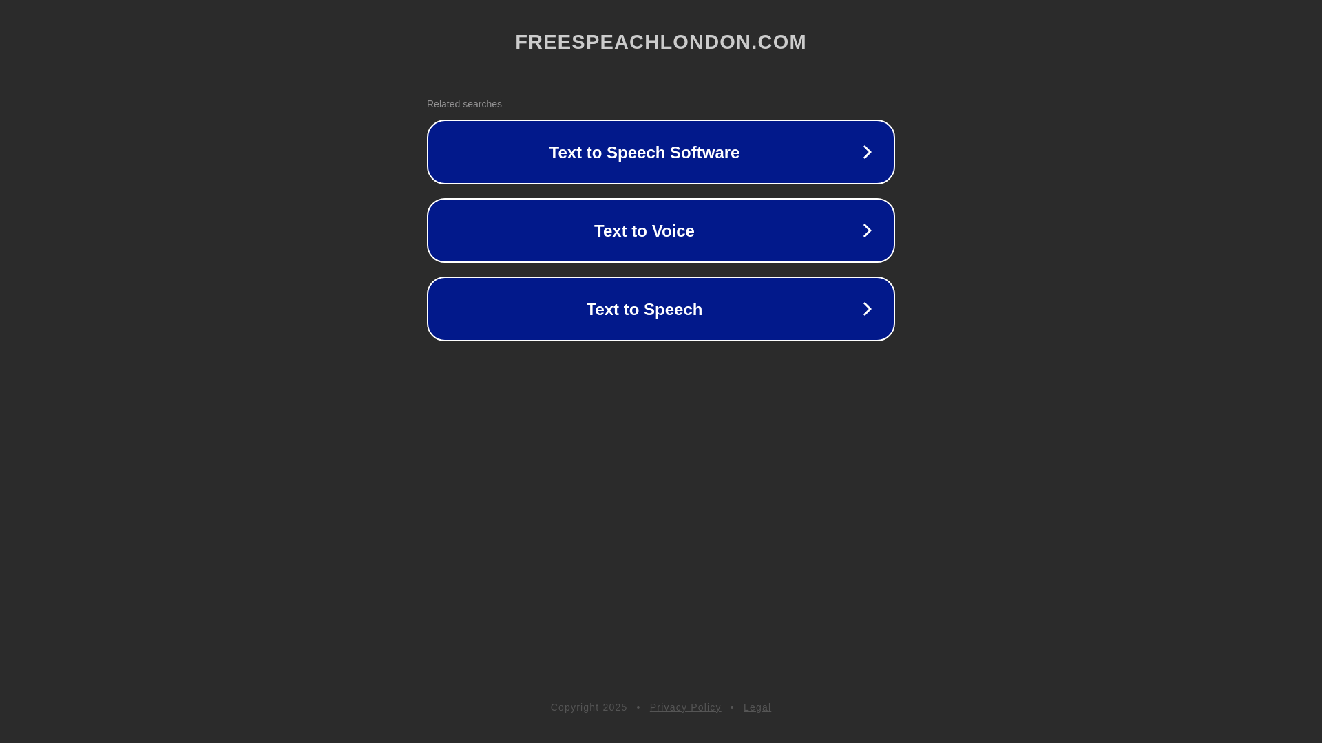website screenshot of https://freespeachlondon.com/