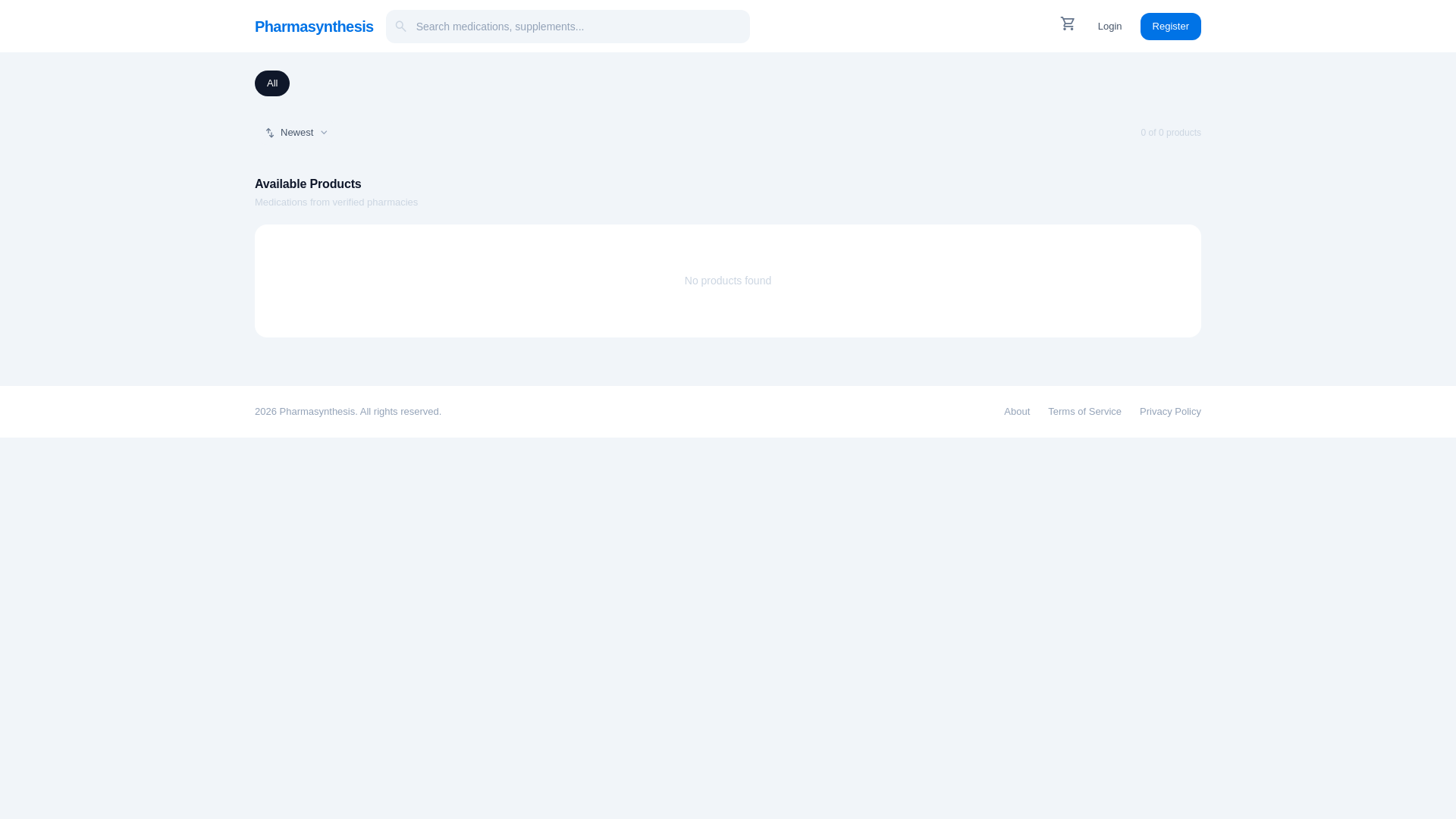 website screenshot of https://pharma-frontend.pages.dev/
