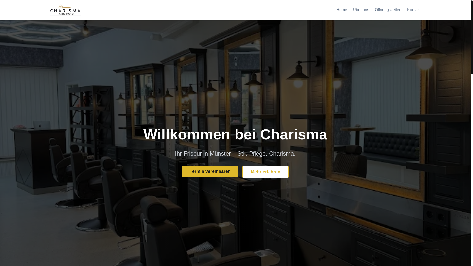 website screenshot of https://xn--haarstudio-charisma-mnster-j0c.de/