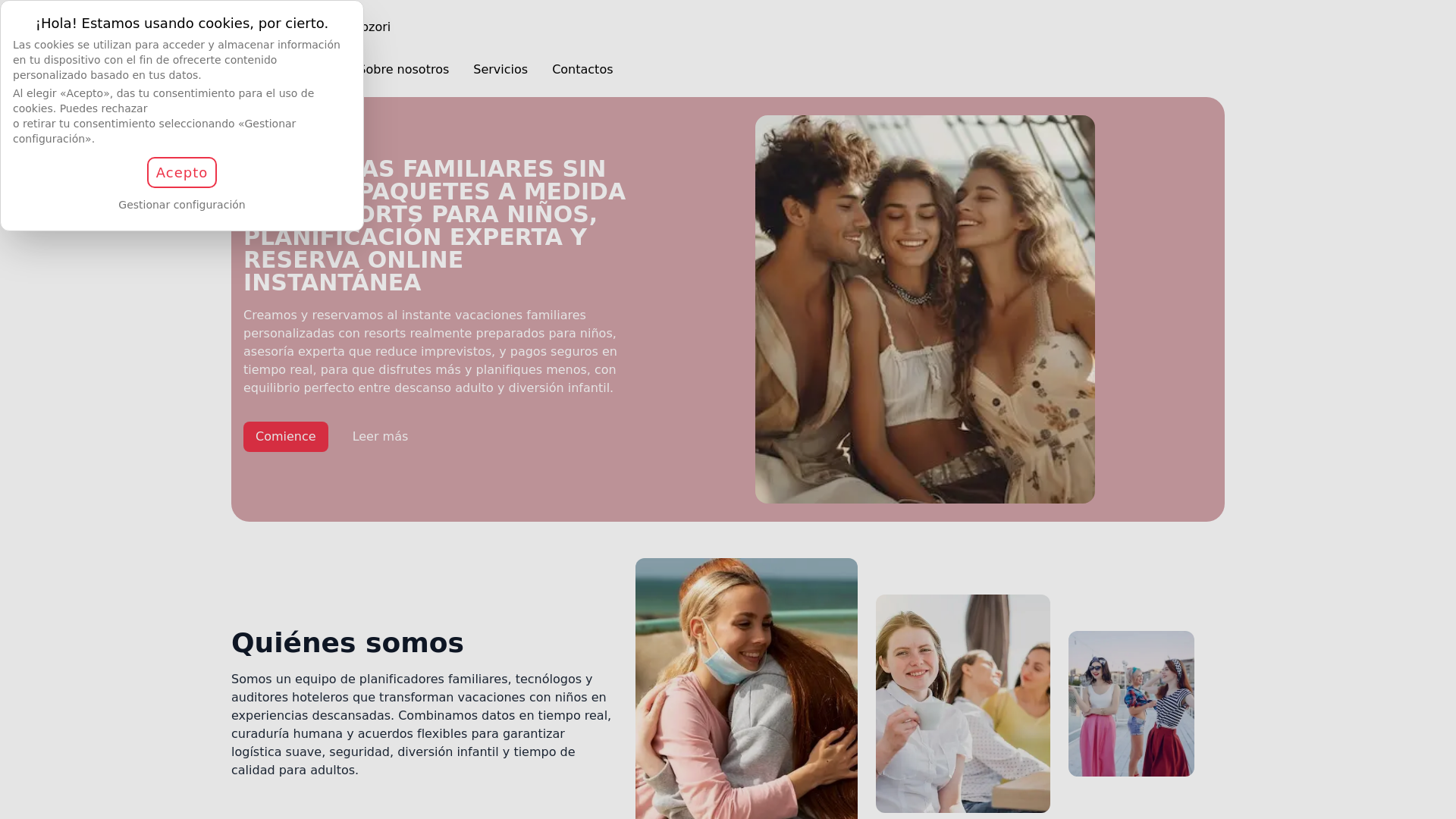 website screenshot of https://palotavotelinexozori.click