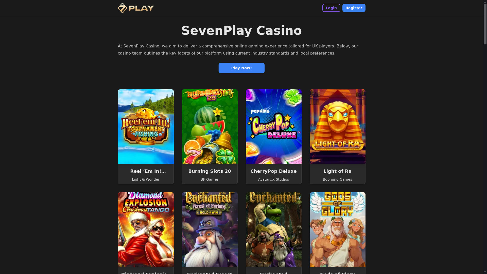 website screenshot of https://sevenplay7-com.pages.dev/