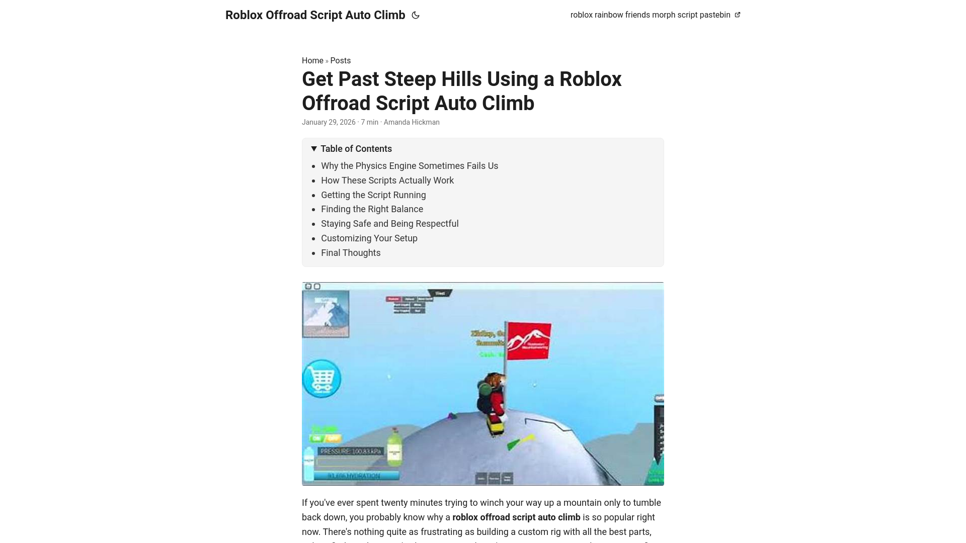 website screenshot of https://roblox-offroad-script-auto-climb.pages.dev/