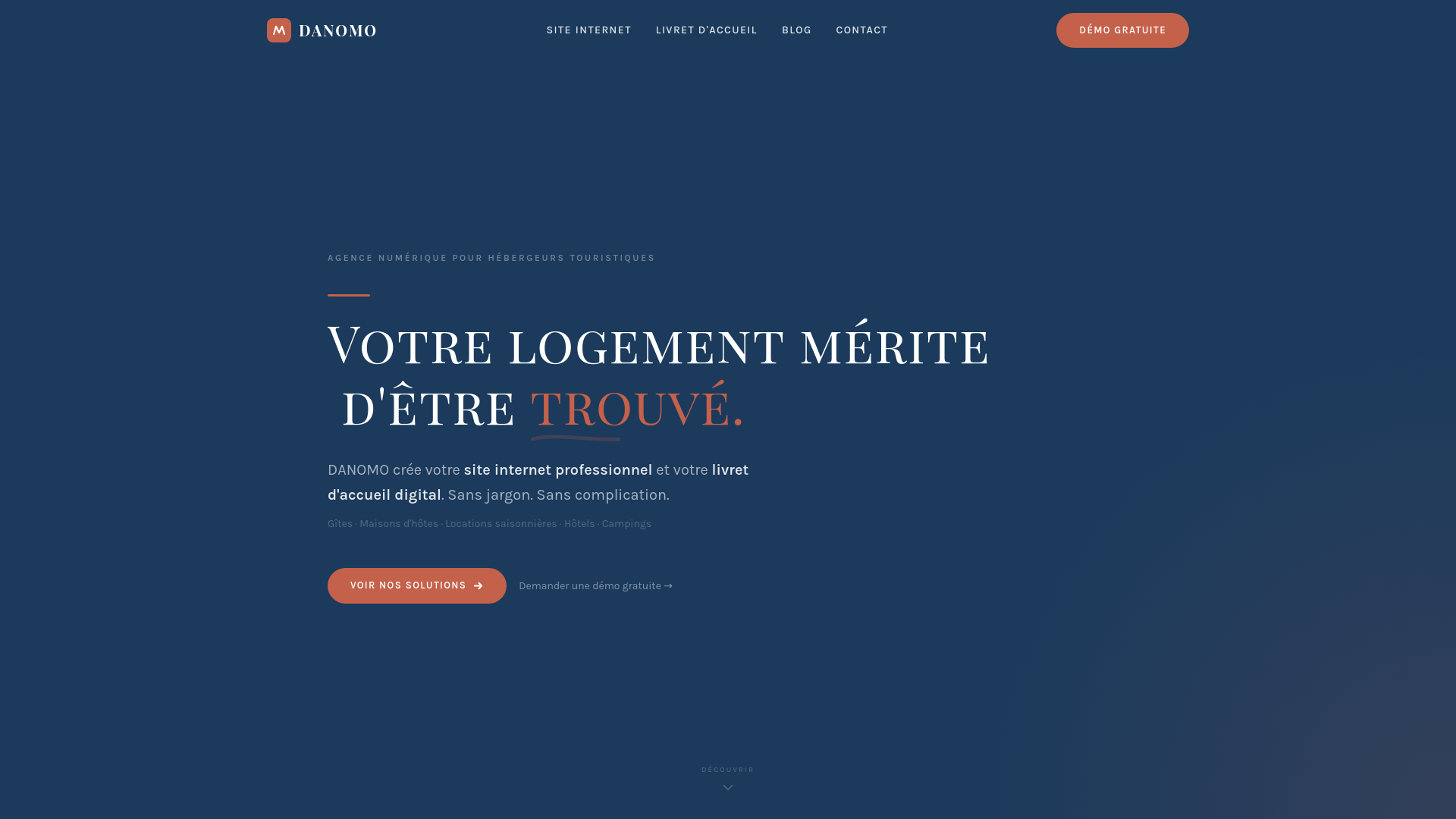 website screenshot of https://danomo.fr/