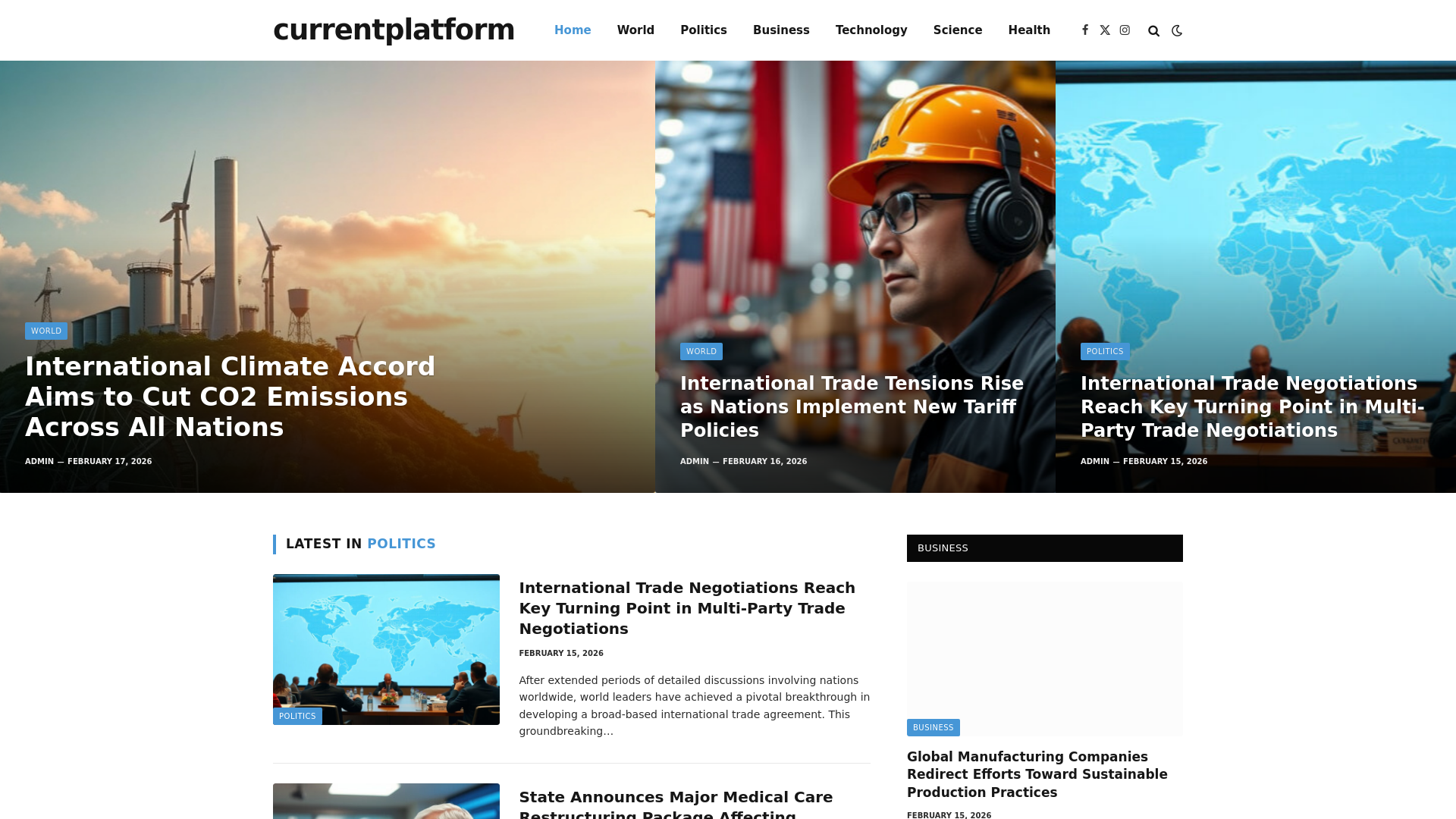 website screenshot of https://currentplatform.co.uk/