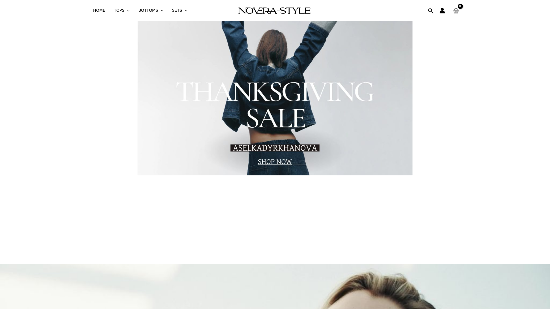 website screenshot of https://novera-style.com/