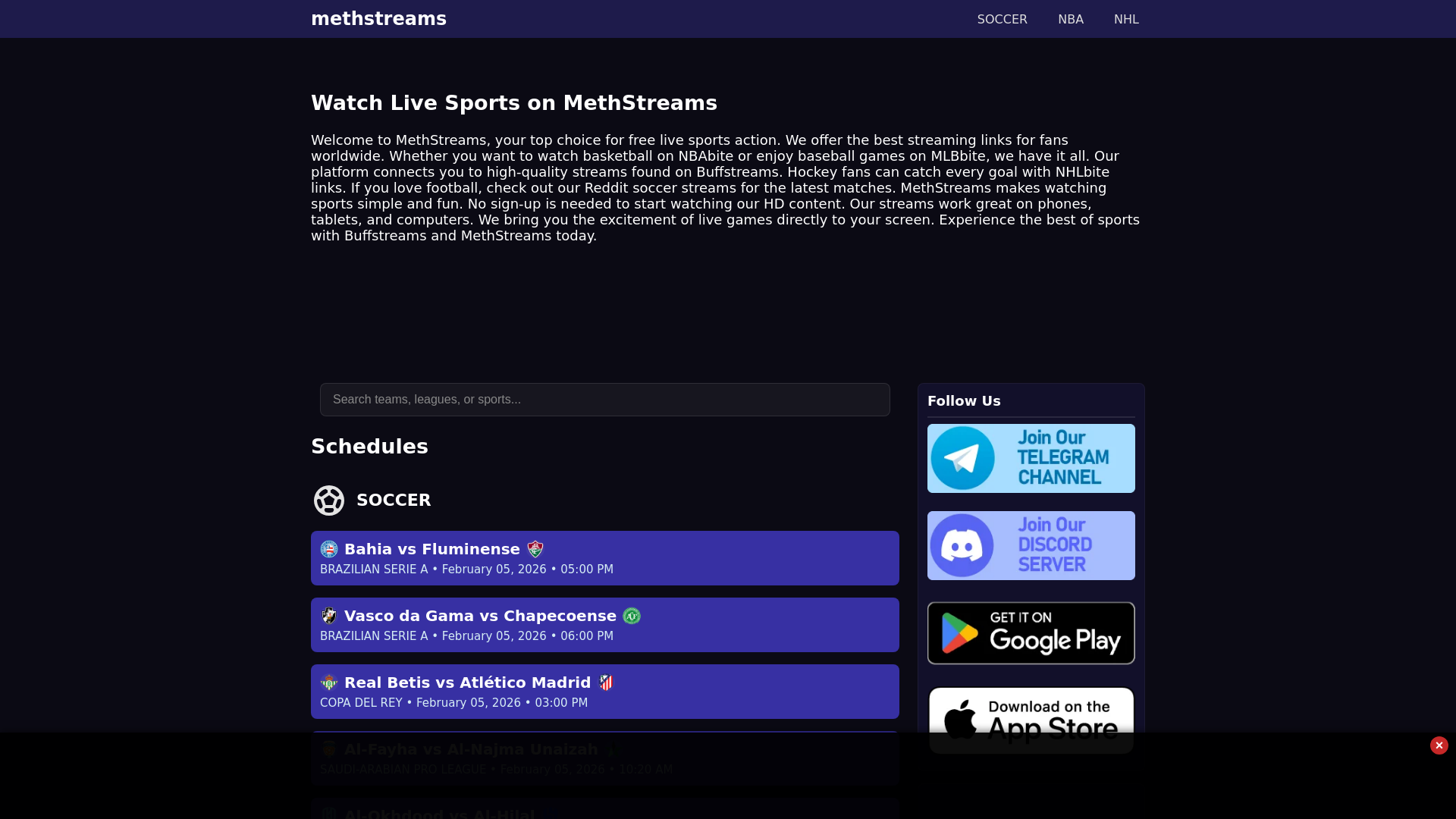 website screenshot of https://istreams-info.pages.dev/