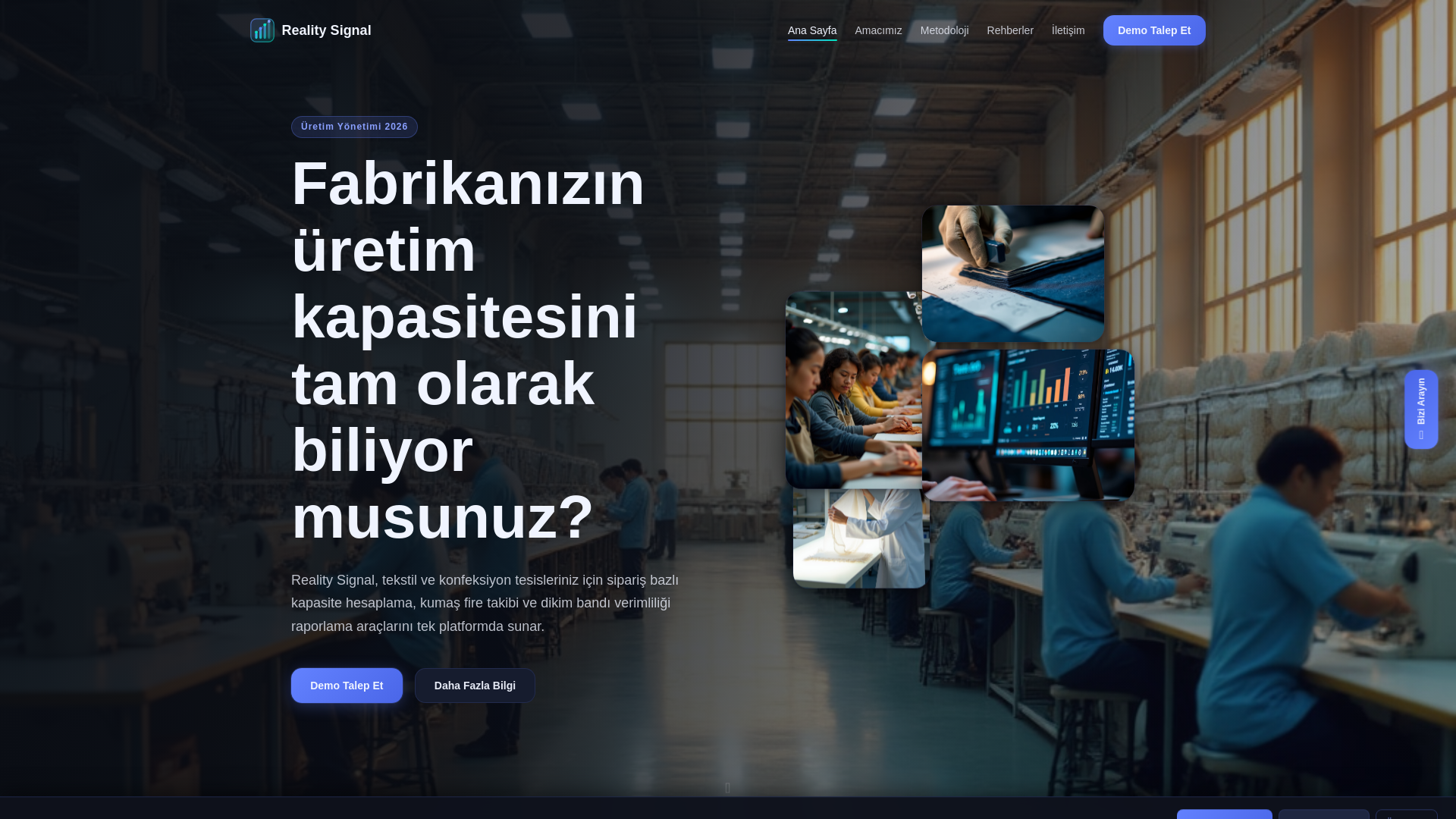 website screenshot of https://realitysignal.live