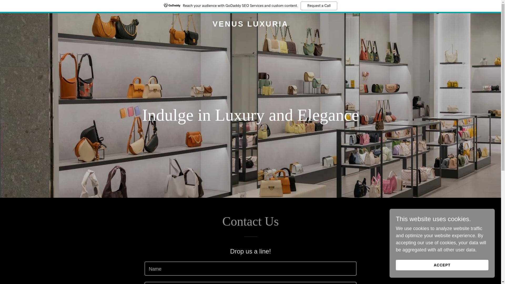 website screenshot of https://venusluxuria.com/