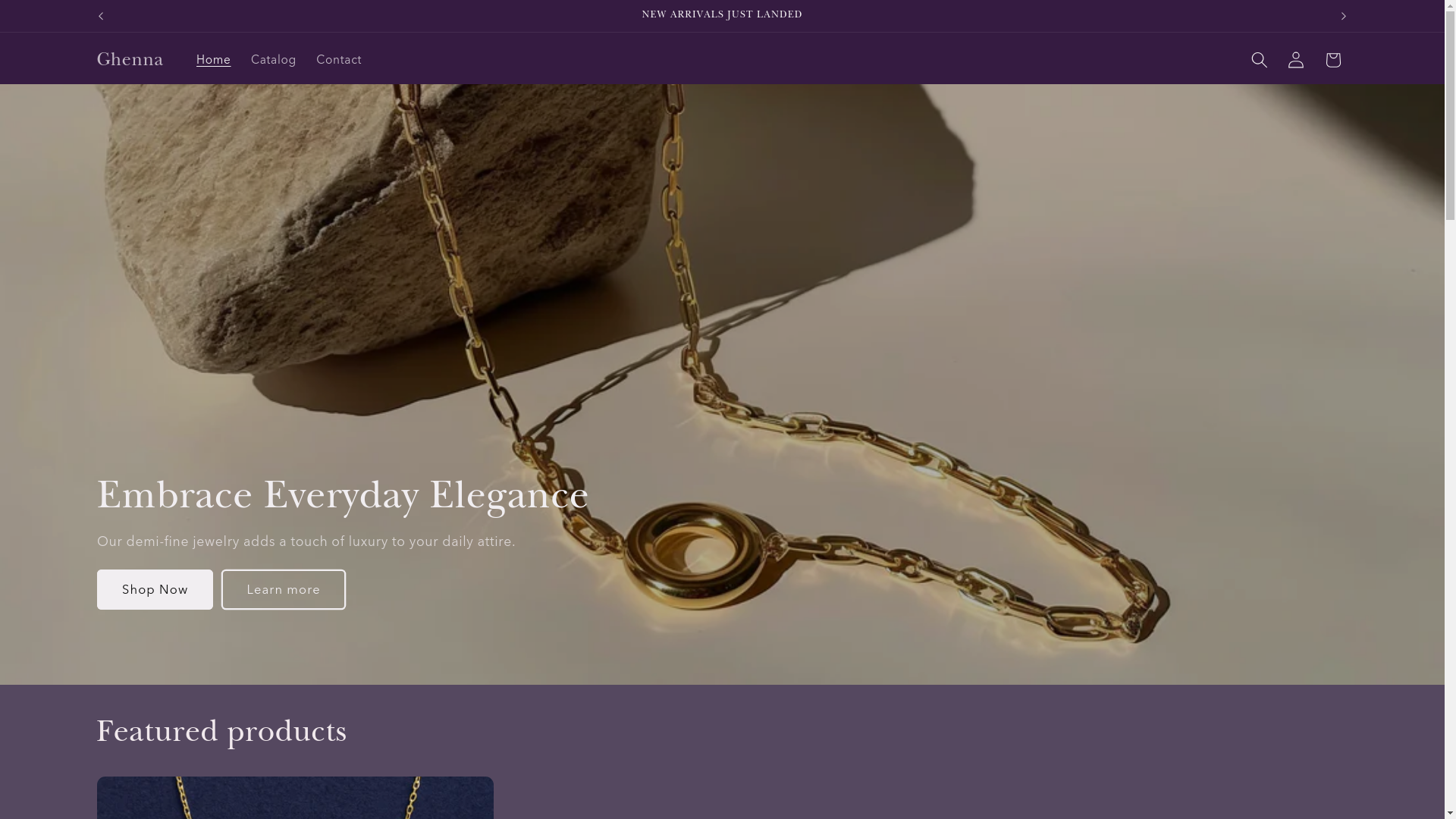 website screenshot of https://ghenna.in/