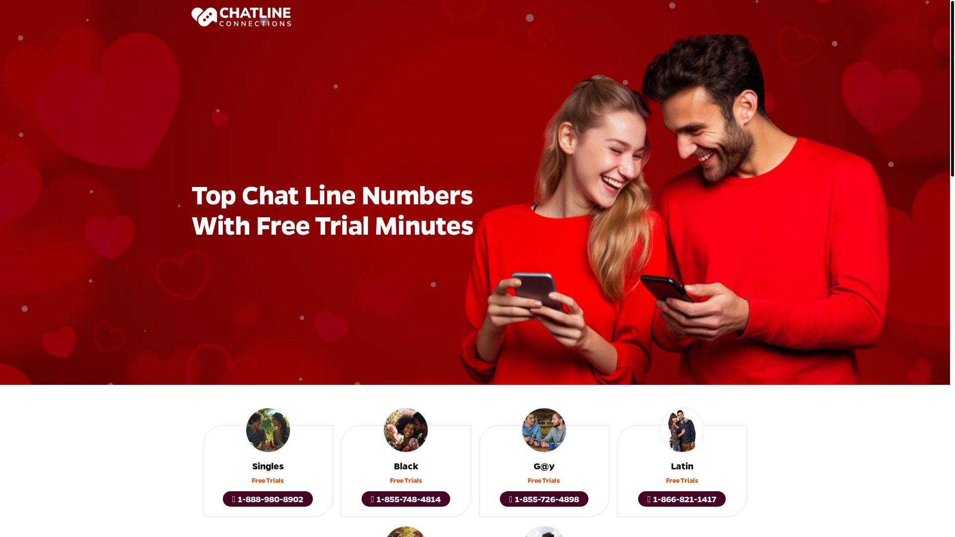 website screenshot of https://realchatlines.com/