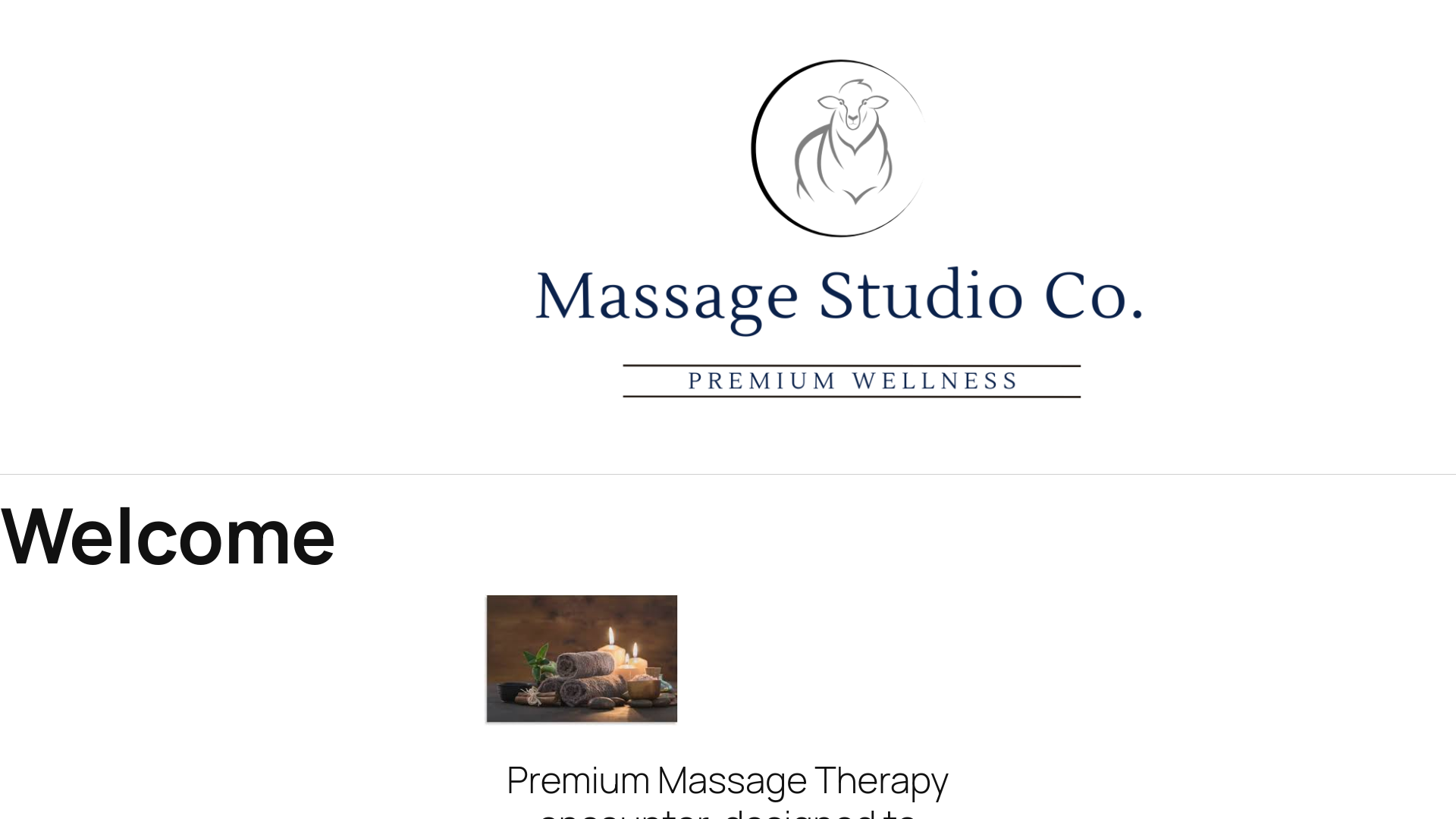 website screenshot of https://massagestudioco.com/