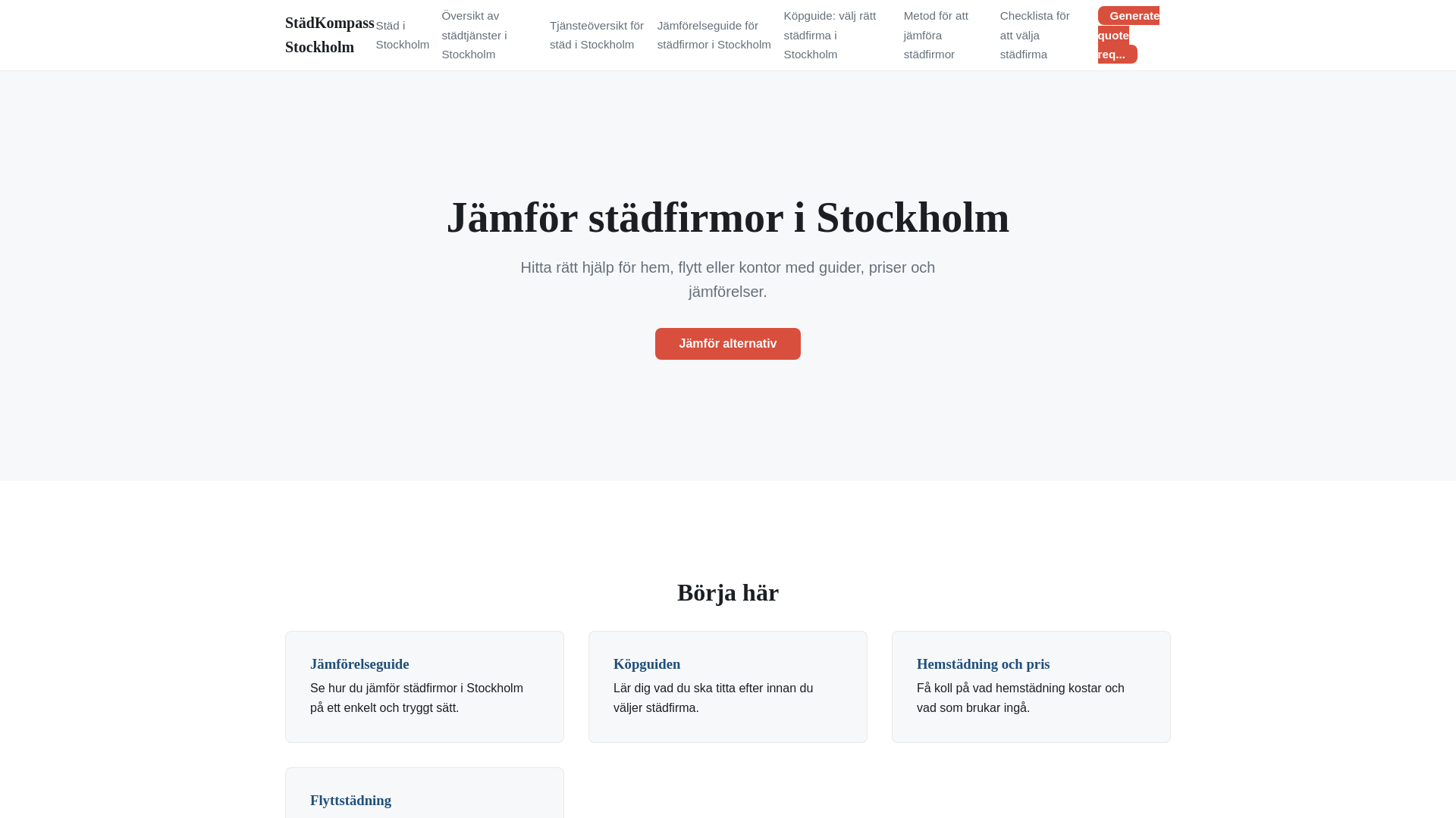 website screenshot of https://st-dkompass-stockholm.pages.dev/