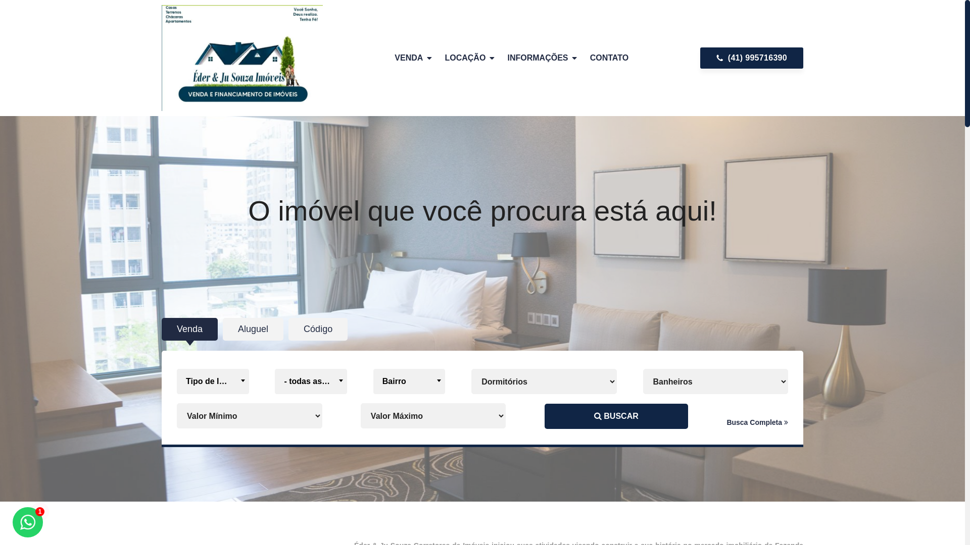 website screenshot of https://ederejusouzacorretordeimoveis.com/