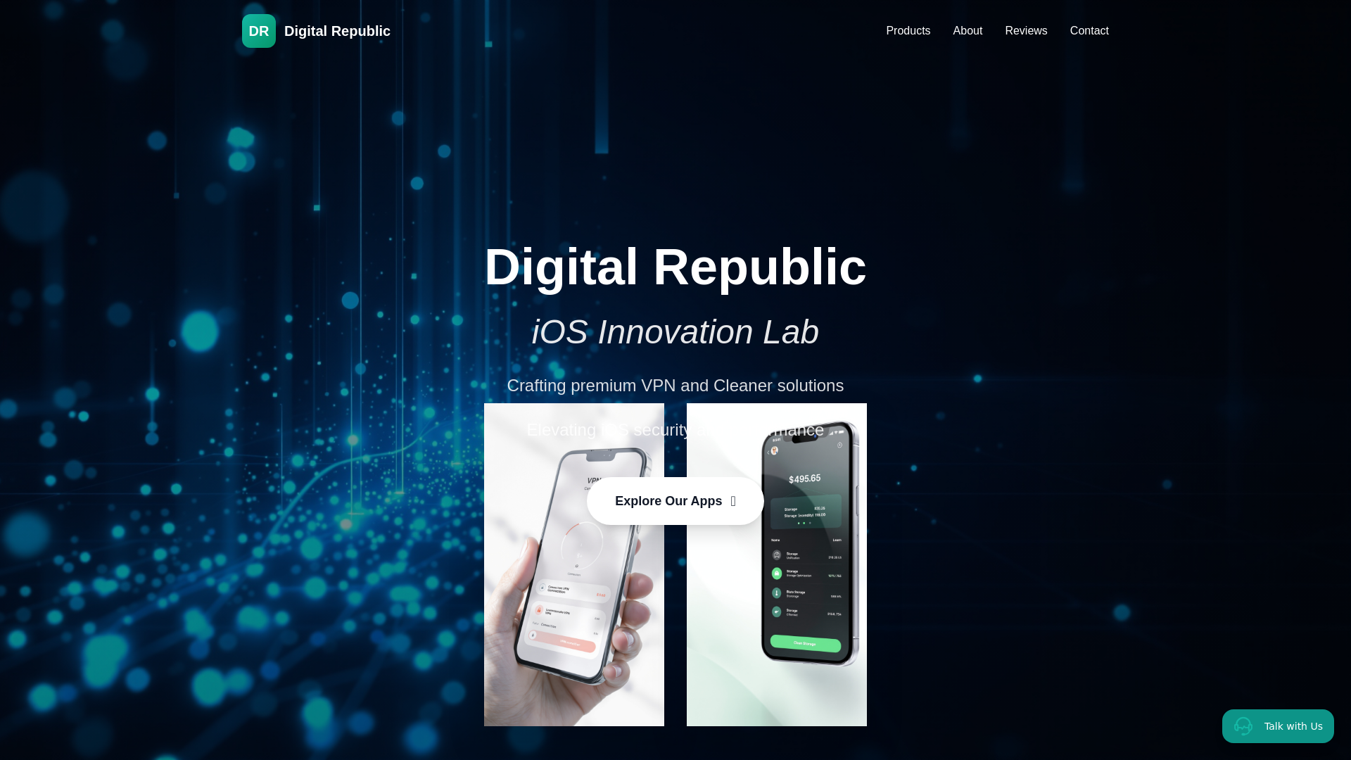 website screenshot of https://digitalrepapp.com/