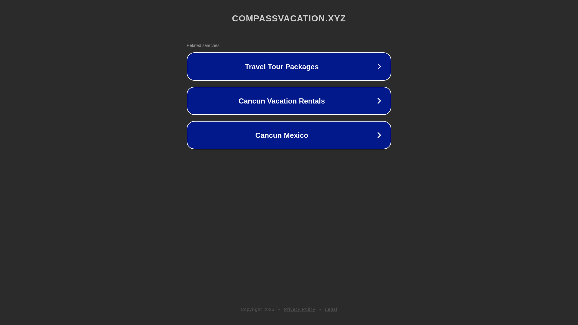 website screenshot of https://compassvacation.xyz/