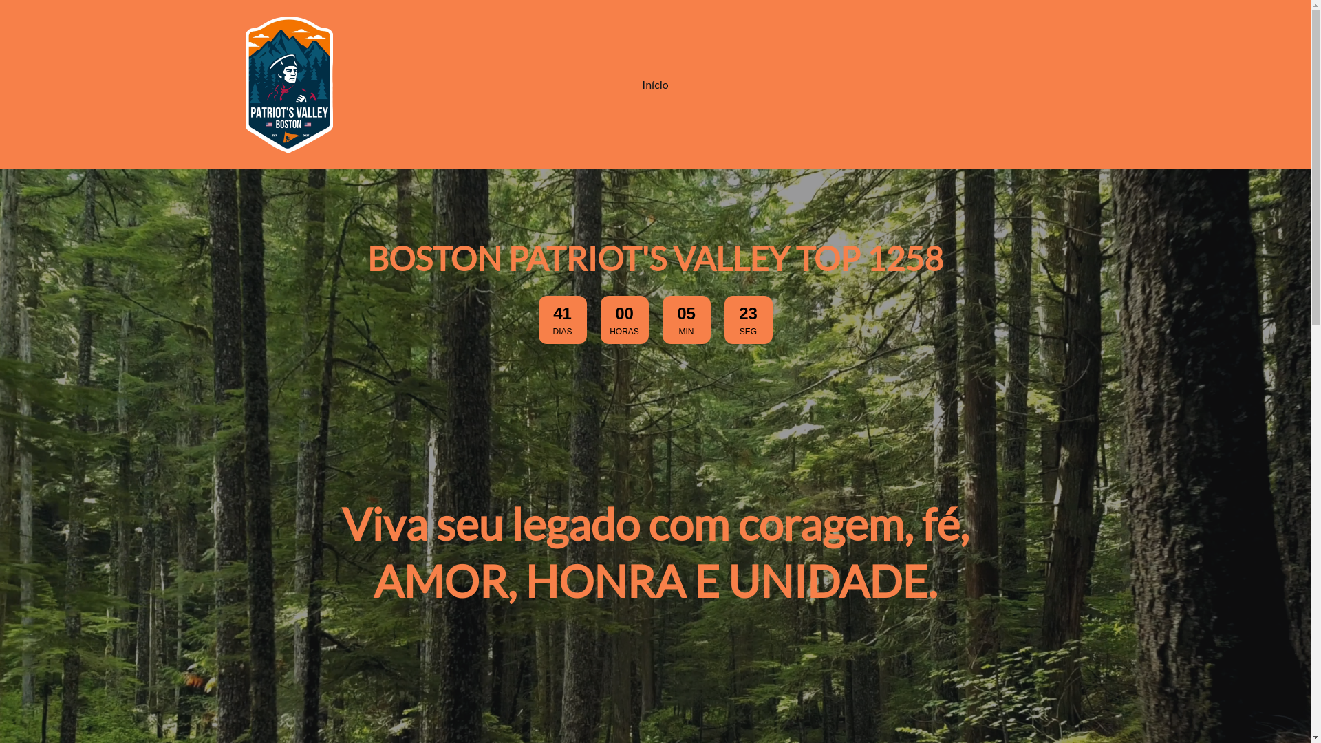 website screenshot of https://legendariospatriotsvalley.com/