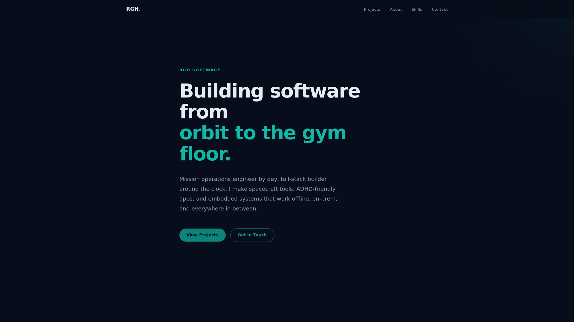 website screenshot of https://rgh-software.pages.dev/