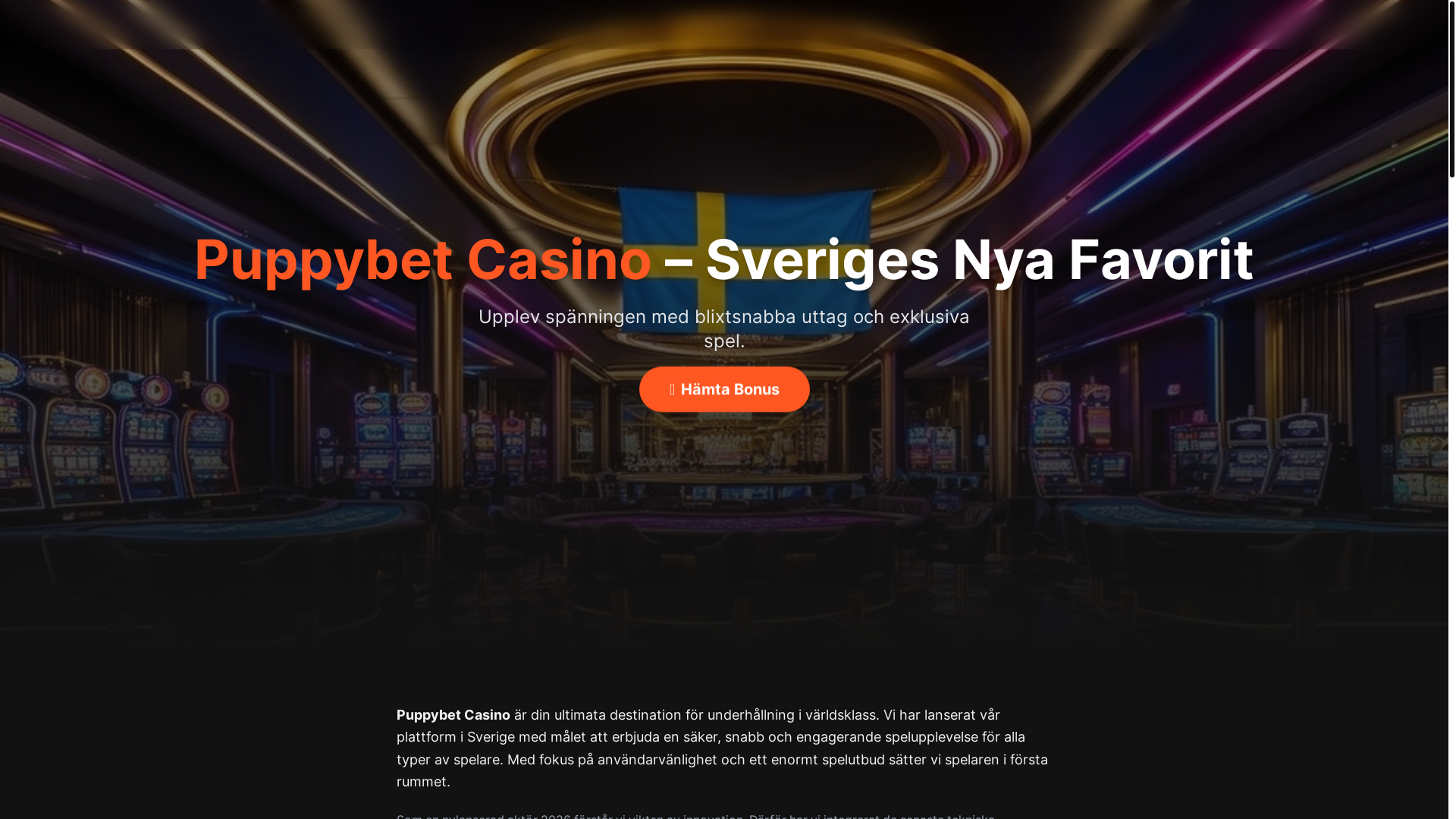 website screenshot of https://puppybet-casino.net/