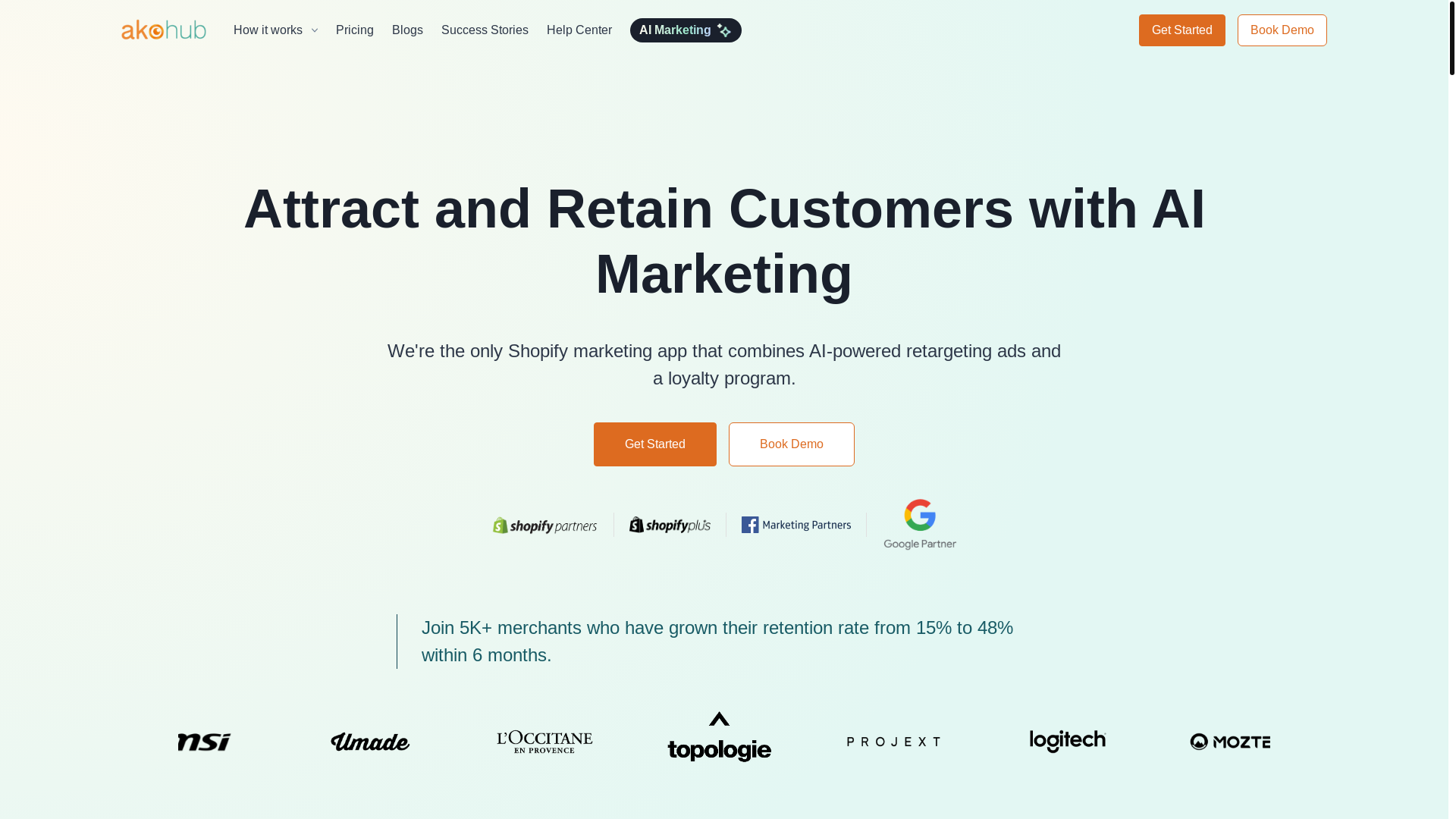website screenshot of https://getakohub.com/
