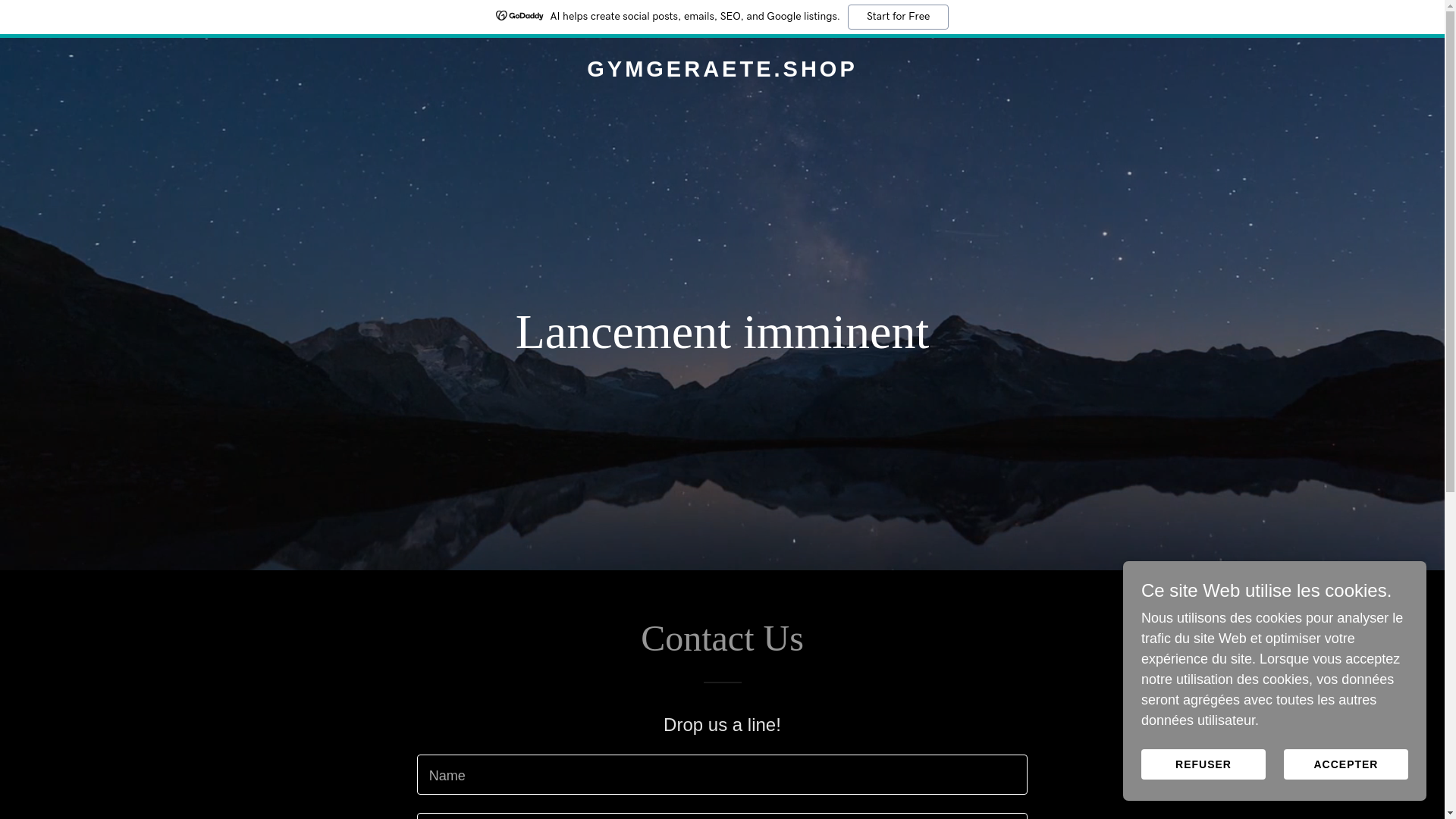 website screenshot of https://gymgeraete.shop/