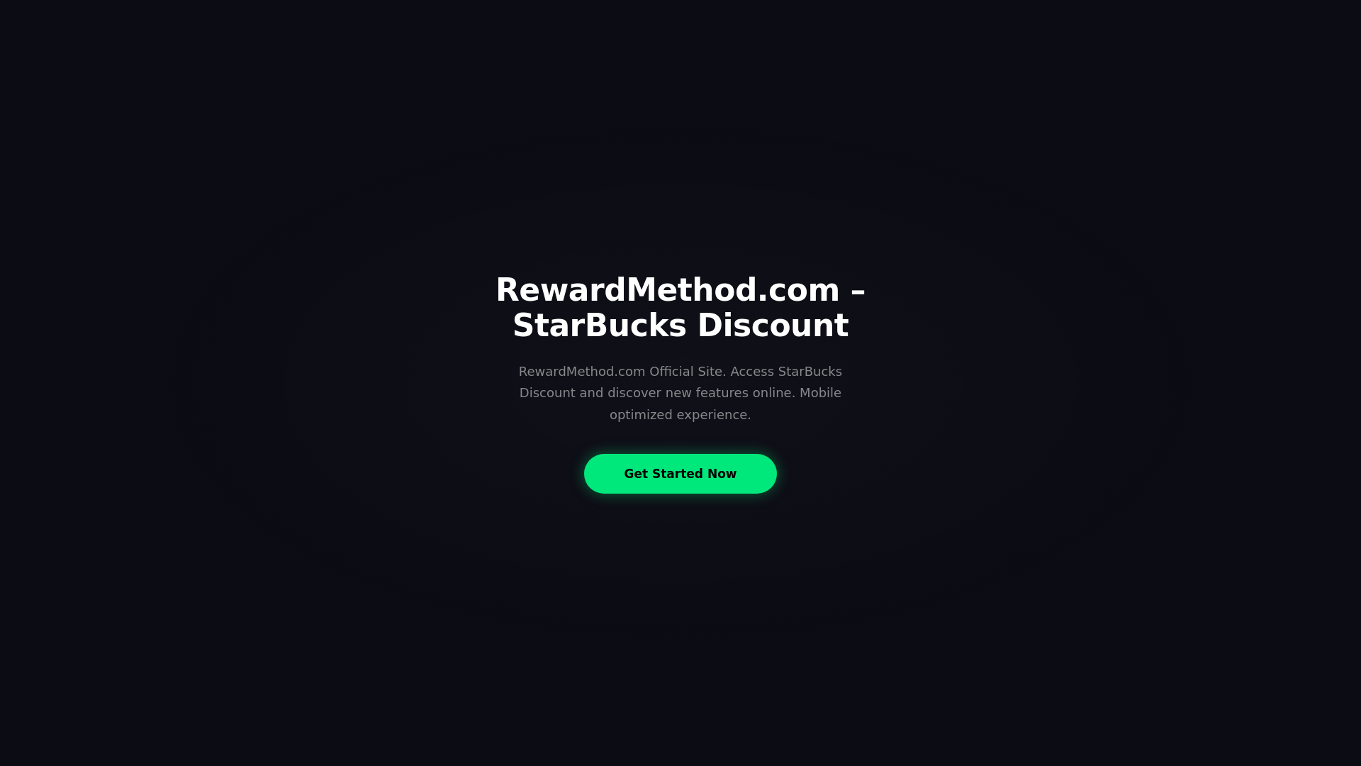 website screenshot of https://rewardmethod.xyz/