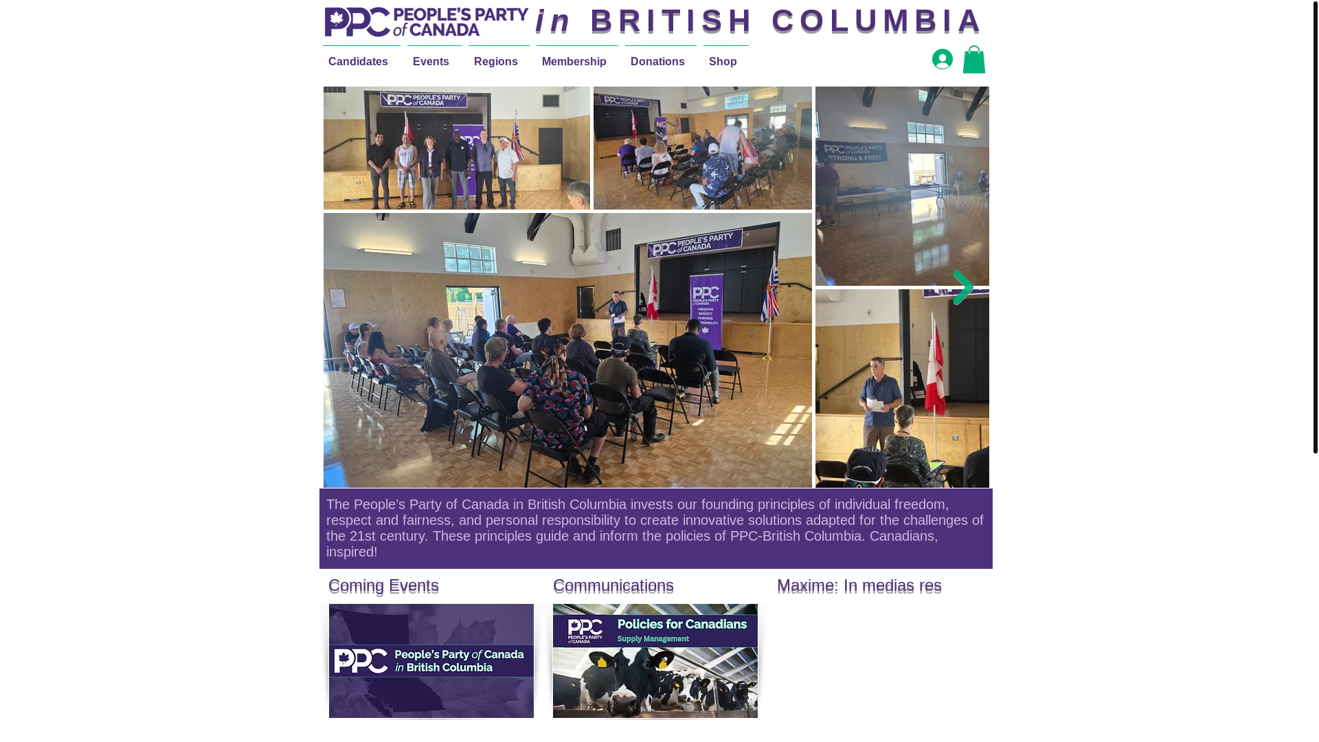 website screenshot of https://peoplespartyofcanada-britishcolumbia.ca/
