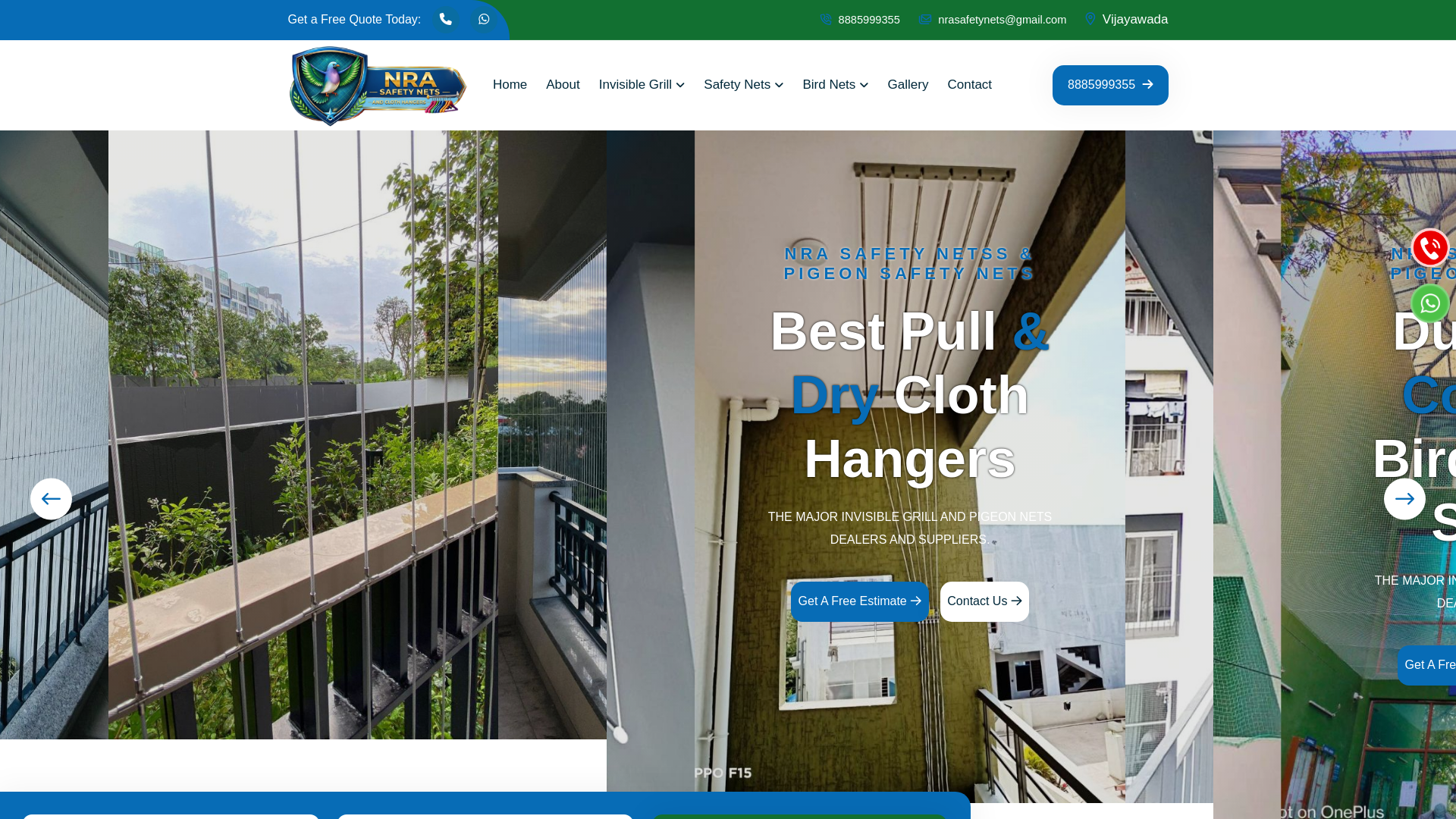 website screenshot of https://nrasafetynets.com